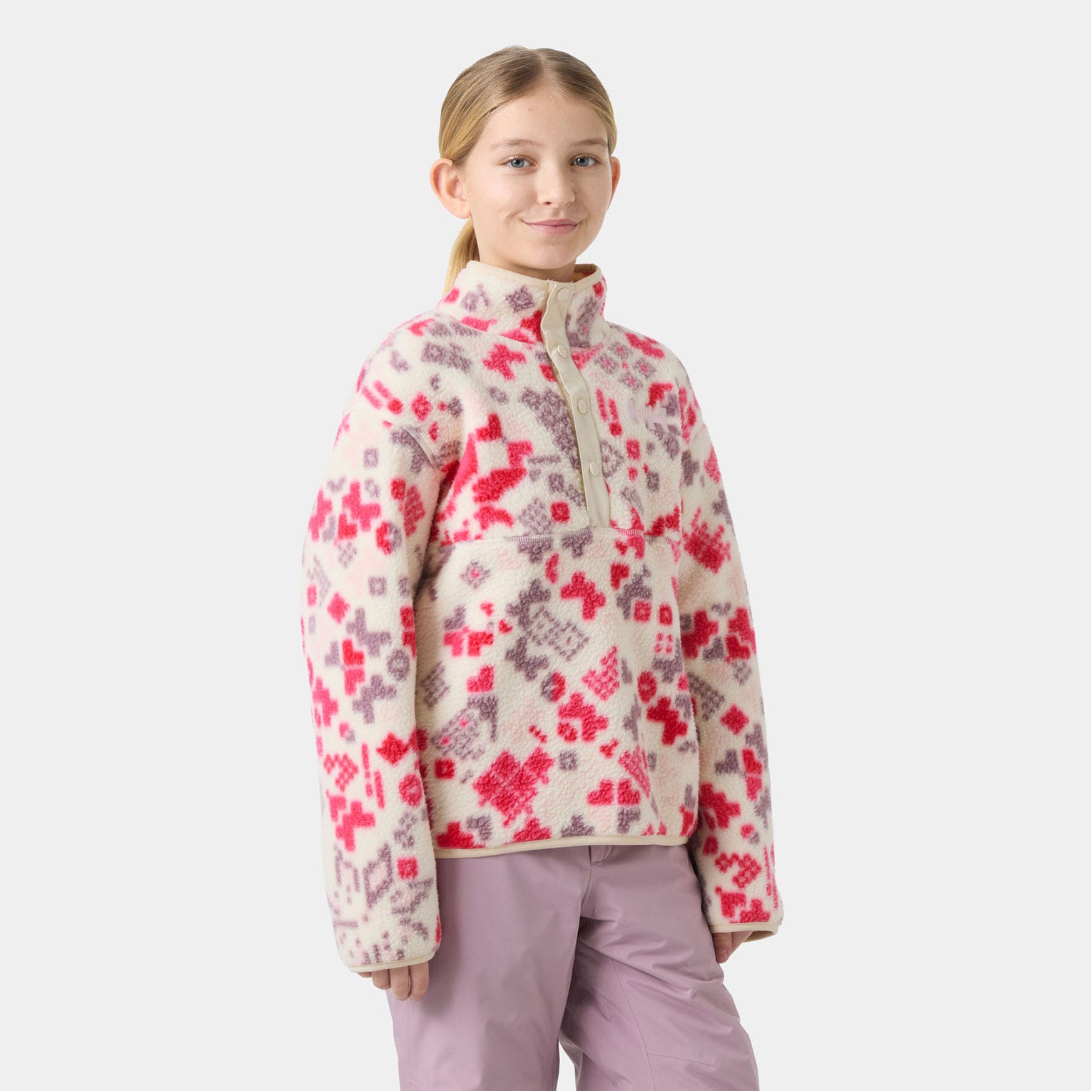 Juniors' Frosty Pile Sweater - 079 PINKSHAKE A