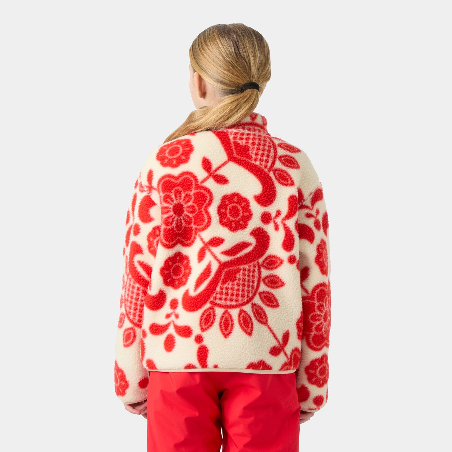 Juniors' Frosty Pile Sweater - 222 ALERT RED A