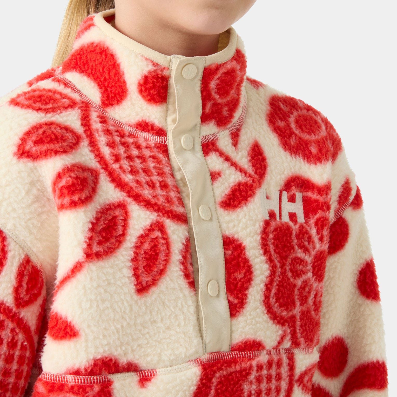 Juniors' Frosty Pile Sweater - 222 ALERT RED A