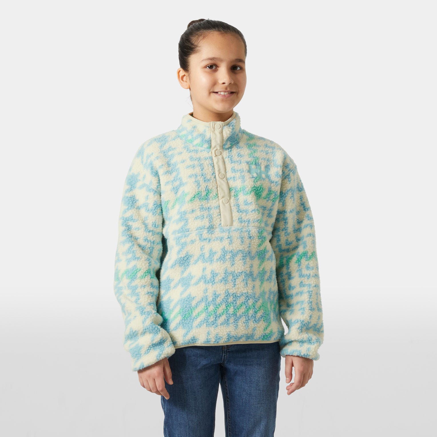 Juniors' Frosty Pile Sweater - 607 LIGHT CYAN