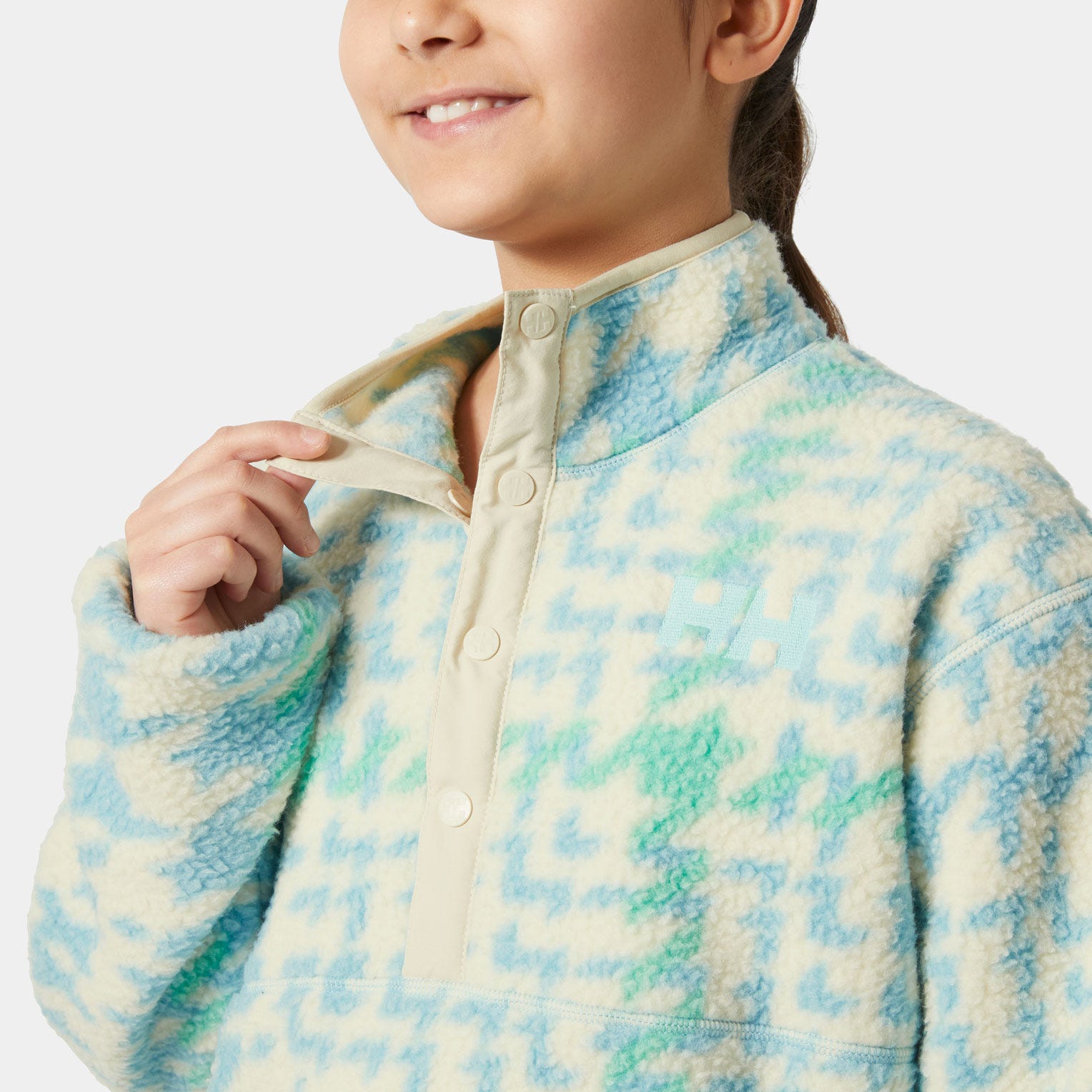 Juniors' Frosty Pile Sweater - 607 LIGHT CYAN