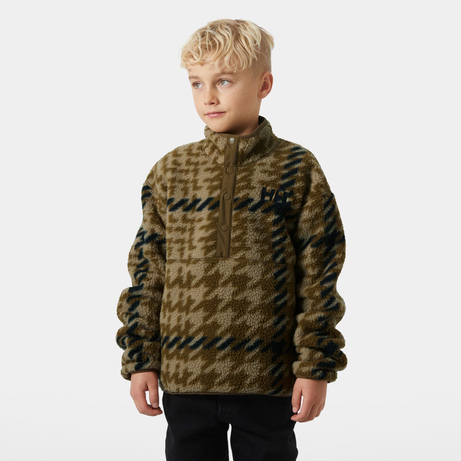 Juniors' Frosty Pile Sweater - 718 SEPIA BROXBURN AOP