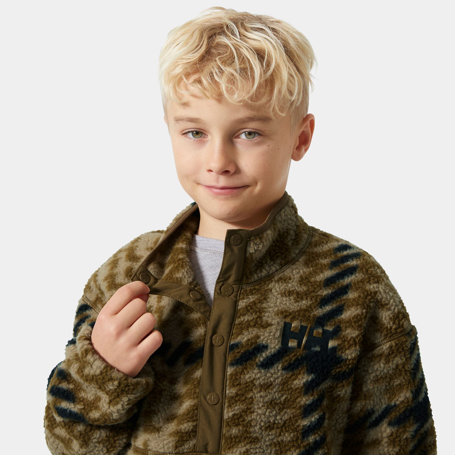 Juniors' Frosty Pile Sweater - 718 SEPIA BROXBURN AOP