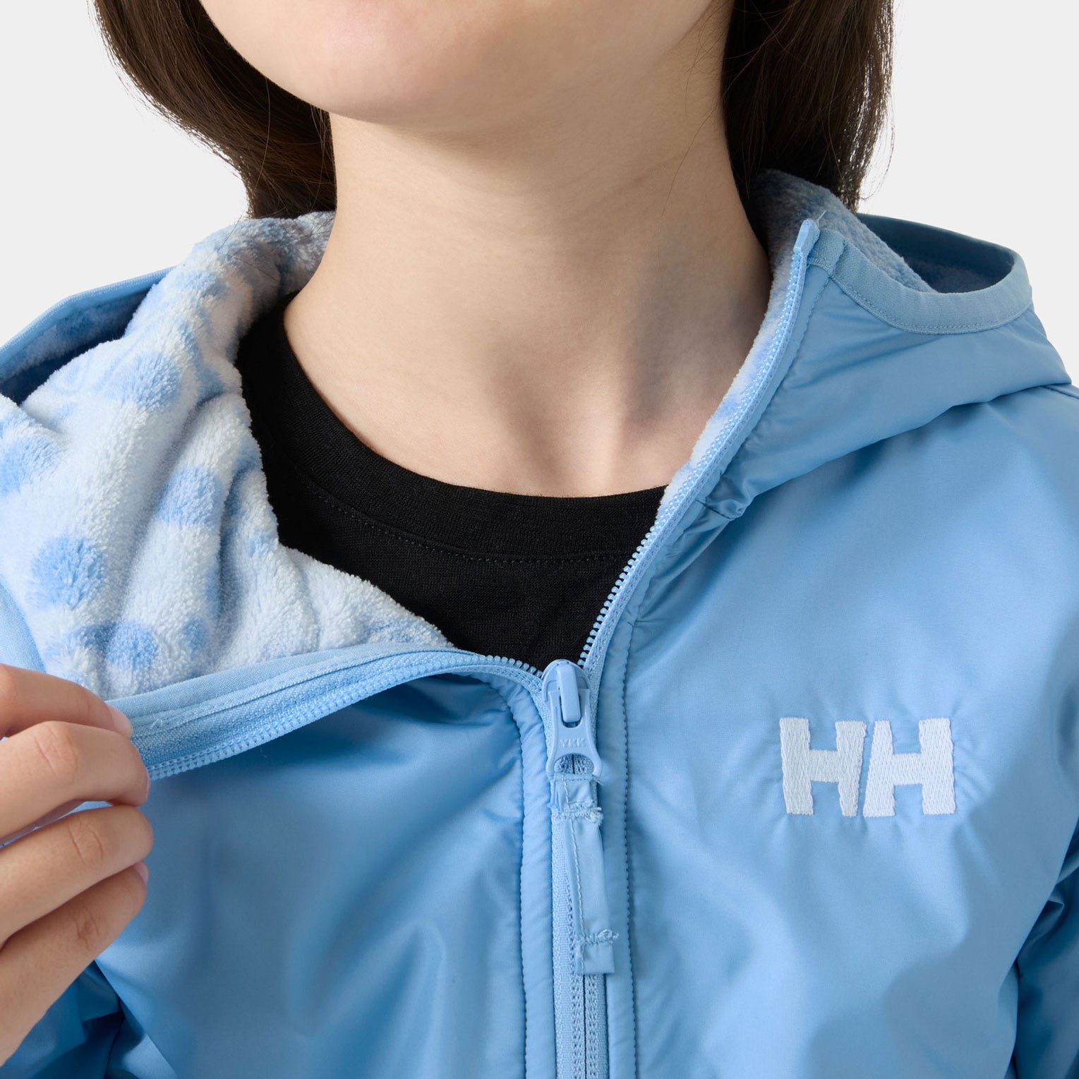 Juniors’ Chill Hooded Jacket - 627 BRIGHT BLUE