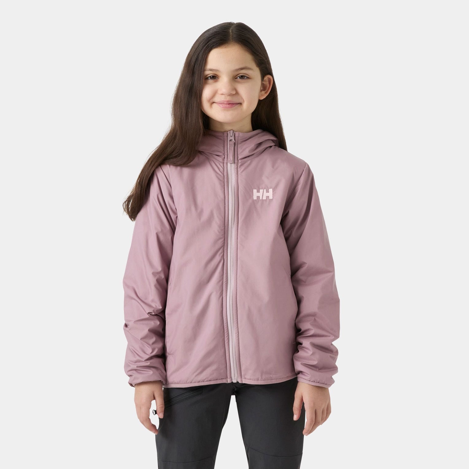 Juniors’ Chill Hooded Jacket - 676 PURPLE CLAY
