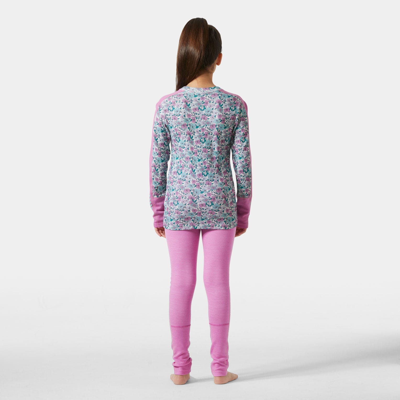Juniors' Graphic LIFA® Merino Base Layer Set - 089 META PINK AOP