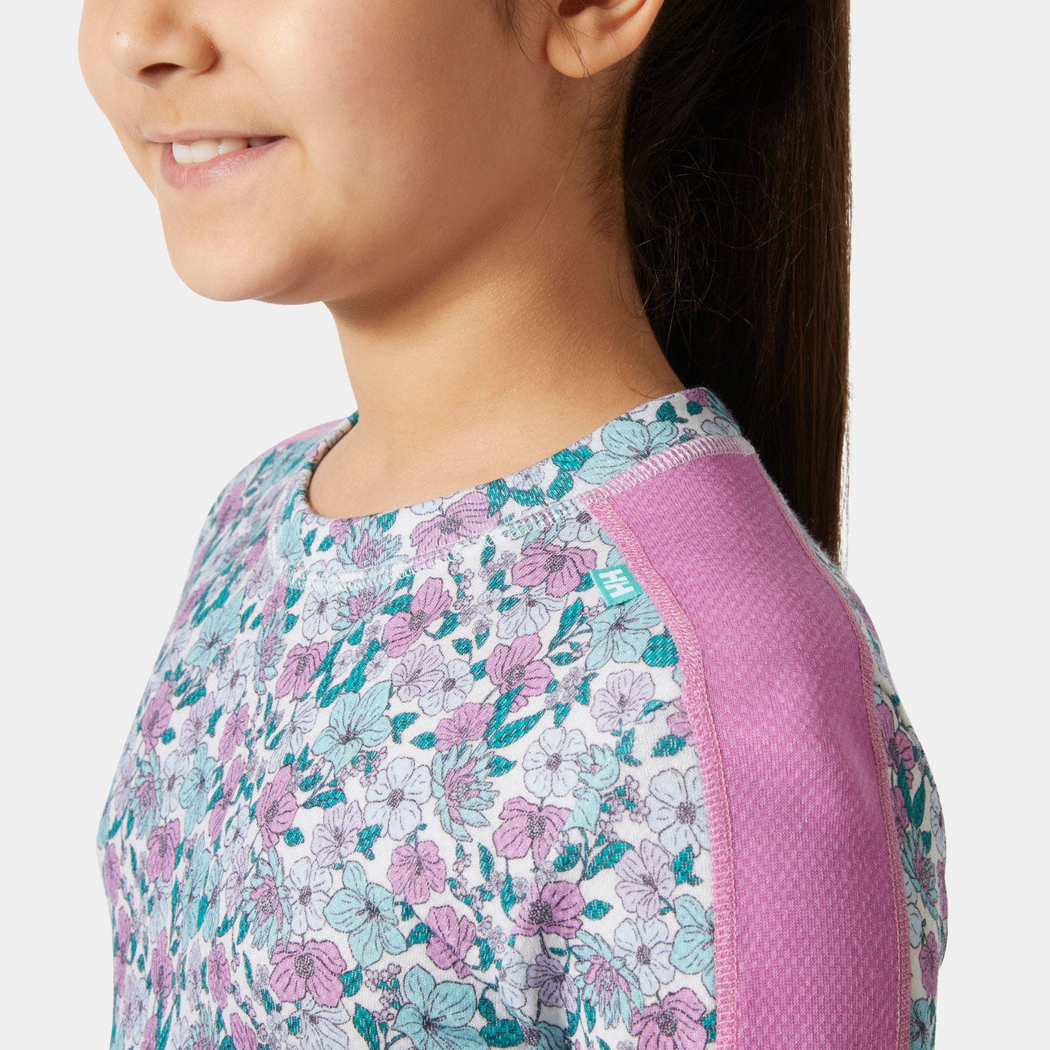Juniors' Graphic LIFA® Merino Base Layer Set - 089 META PINK AOP