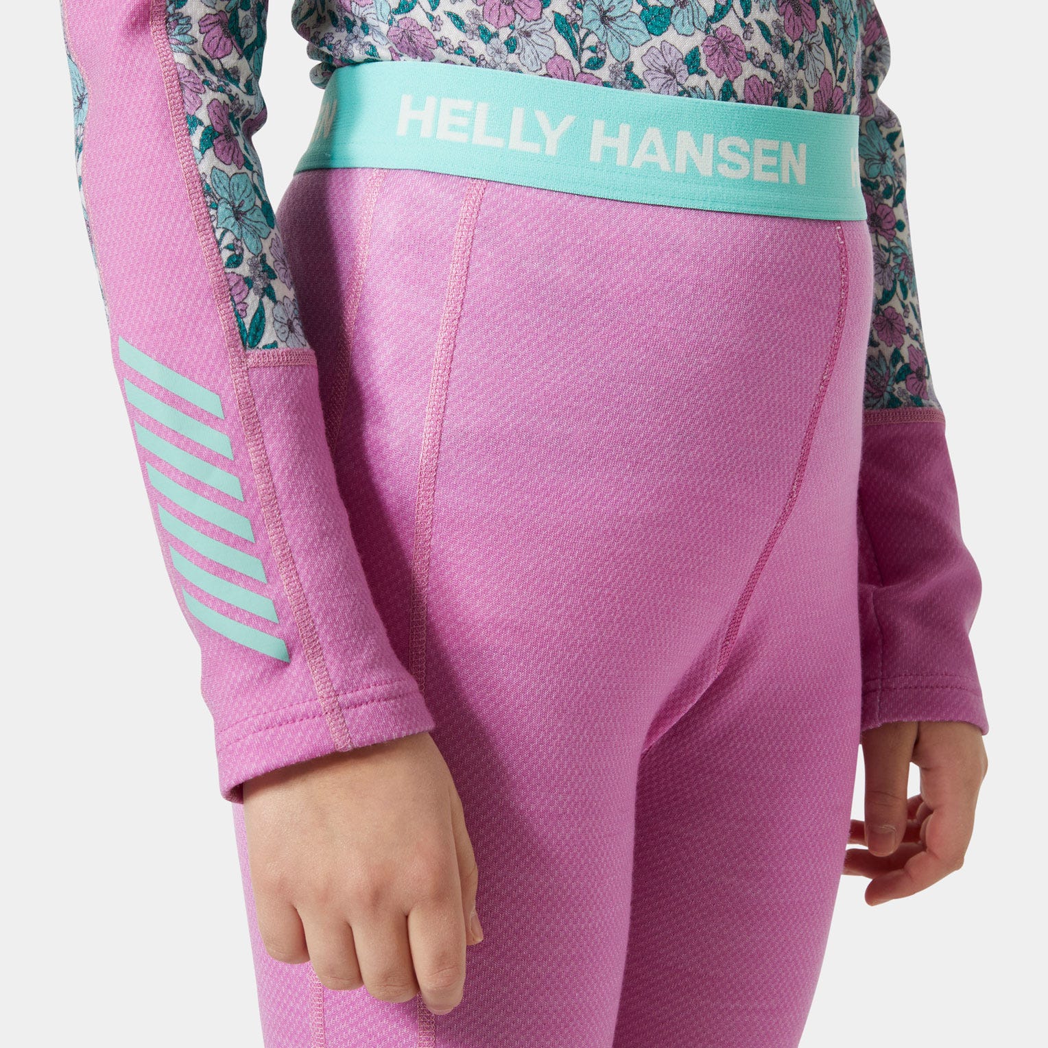 Juniors' Graphic LIFA® Merino Base Layer Set - 089 META PINK AOP