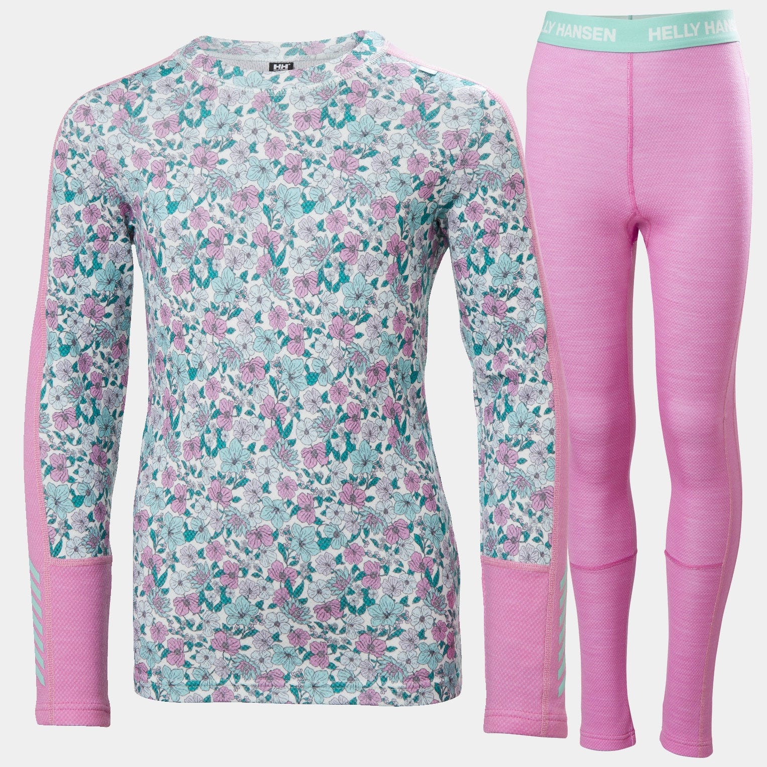 Juniors' Graphic LIFA® Merino Base Layer Set - 089 META PINK AOP