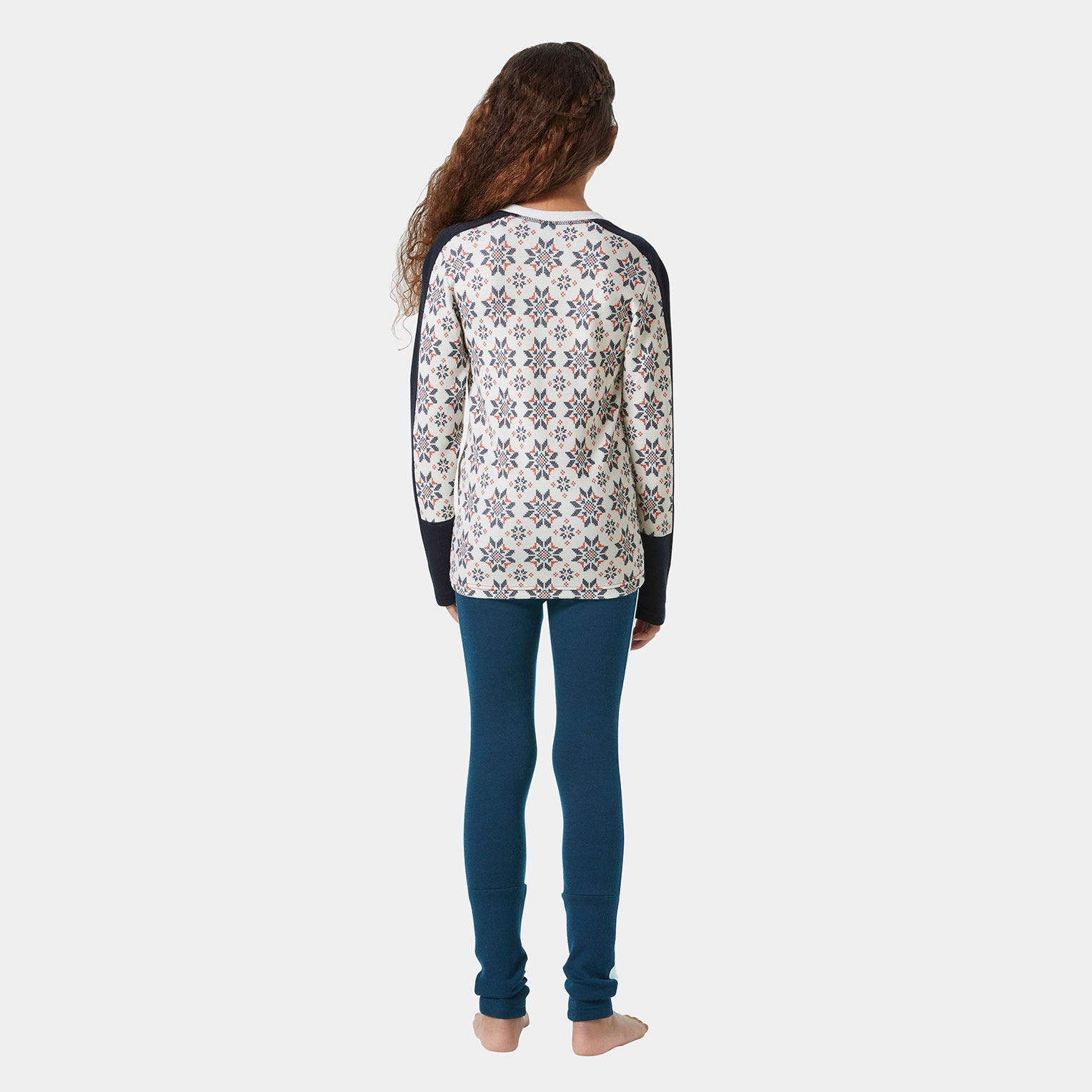 Juniors' Graphic LIFA® Merino Base Layer Set - 597 NAVY