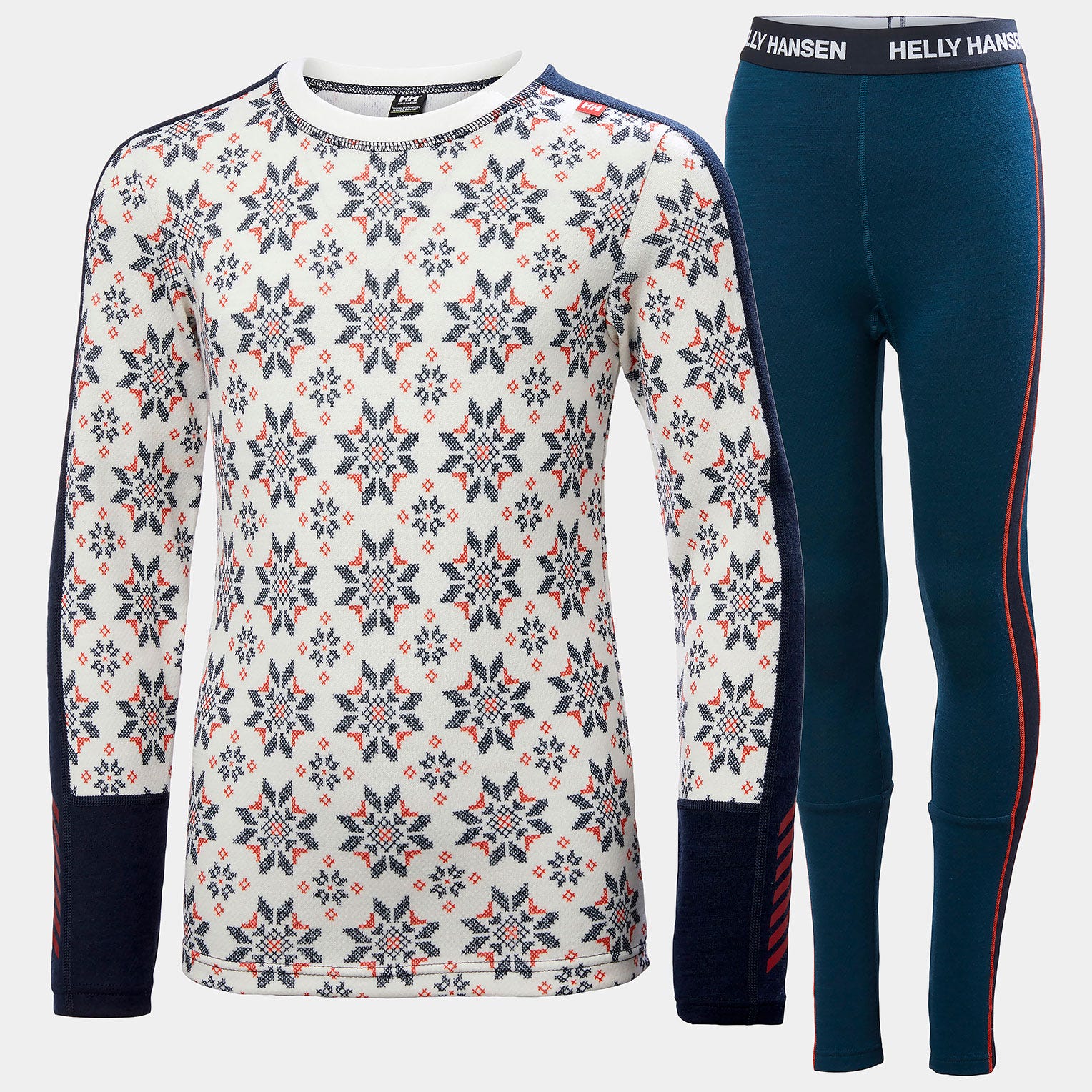 Juniors' Graphic LIFA® Merino Base Layer Set - 597 NAVY
