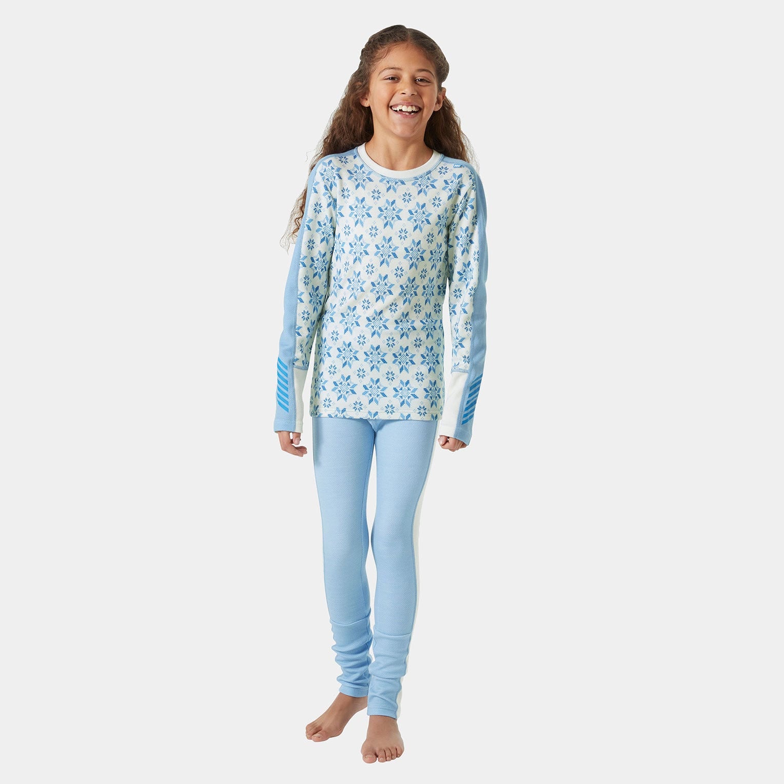 Juniors' Graphic LIFA® Merino Base Layer Set - 627 BRIGHT BLUE