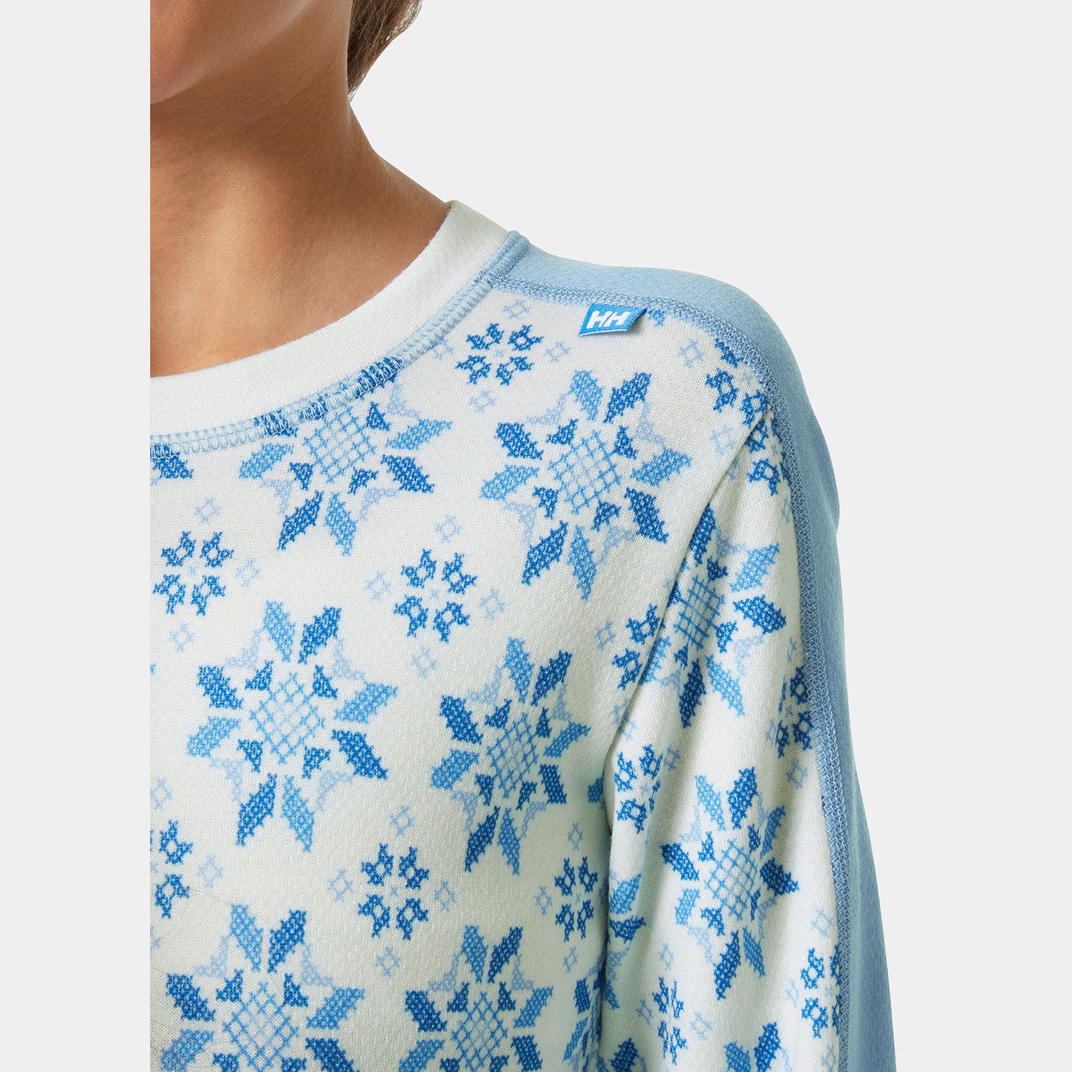 Juniors' Graphic LIFA® Merino Base Layer Set - 627 BRIGHT BLUE