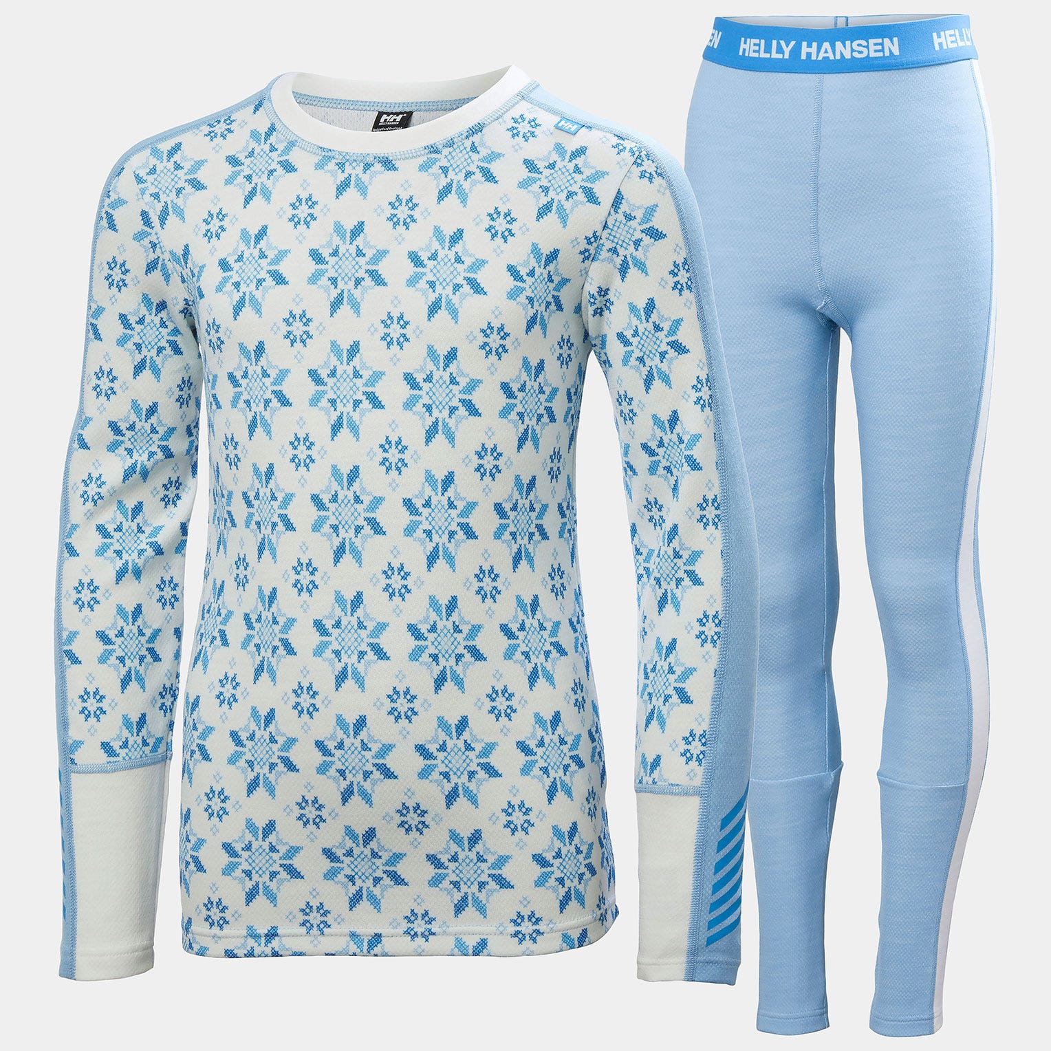 Juniors' Graphic LIFA® Merino Base Layer Set - 627 BRIGHT BLUE