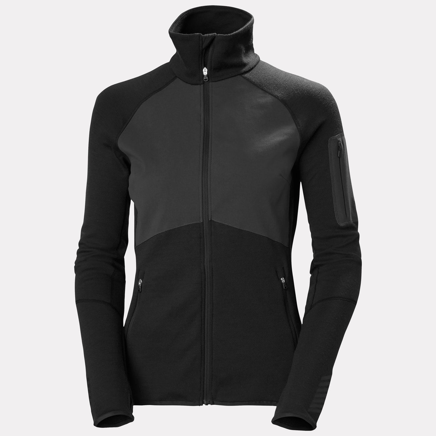 Women's LIFA® Merino Base Layer Jacket - 990 BLACK