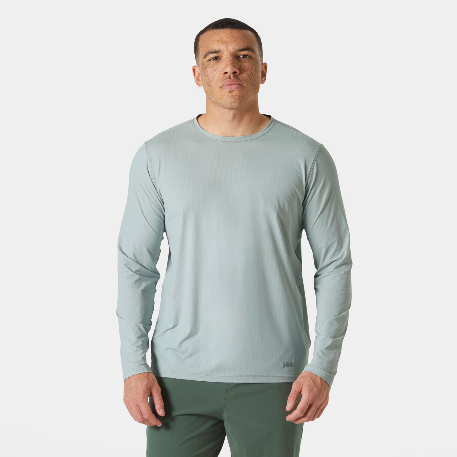 Men's Shine Long Sleeve Crew - 462 GREEN MIST