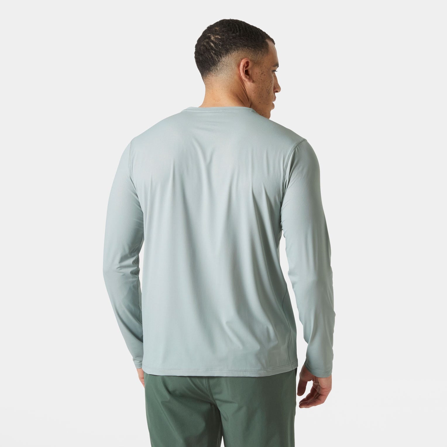 Men's Shine Long Sleeve Crew - 462 GREEN MIST