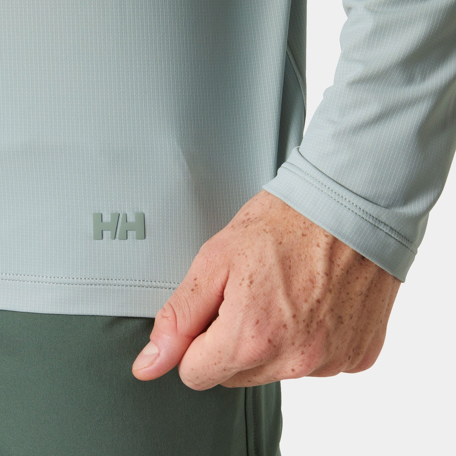 Men's Shine Long Sleeve Crew - 462 GREEN MIST