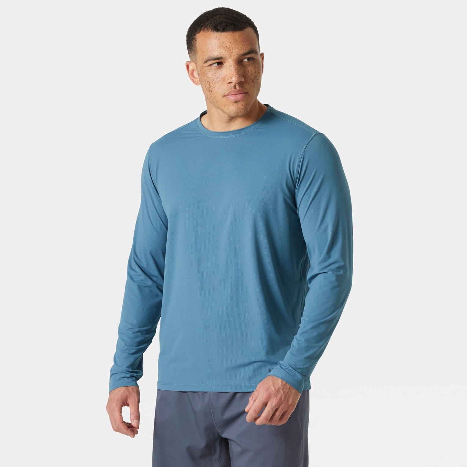 Men's Shine Long Sleeve Crew - 601 WASHED NAVY