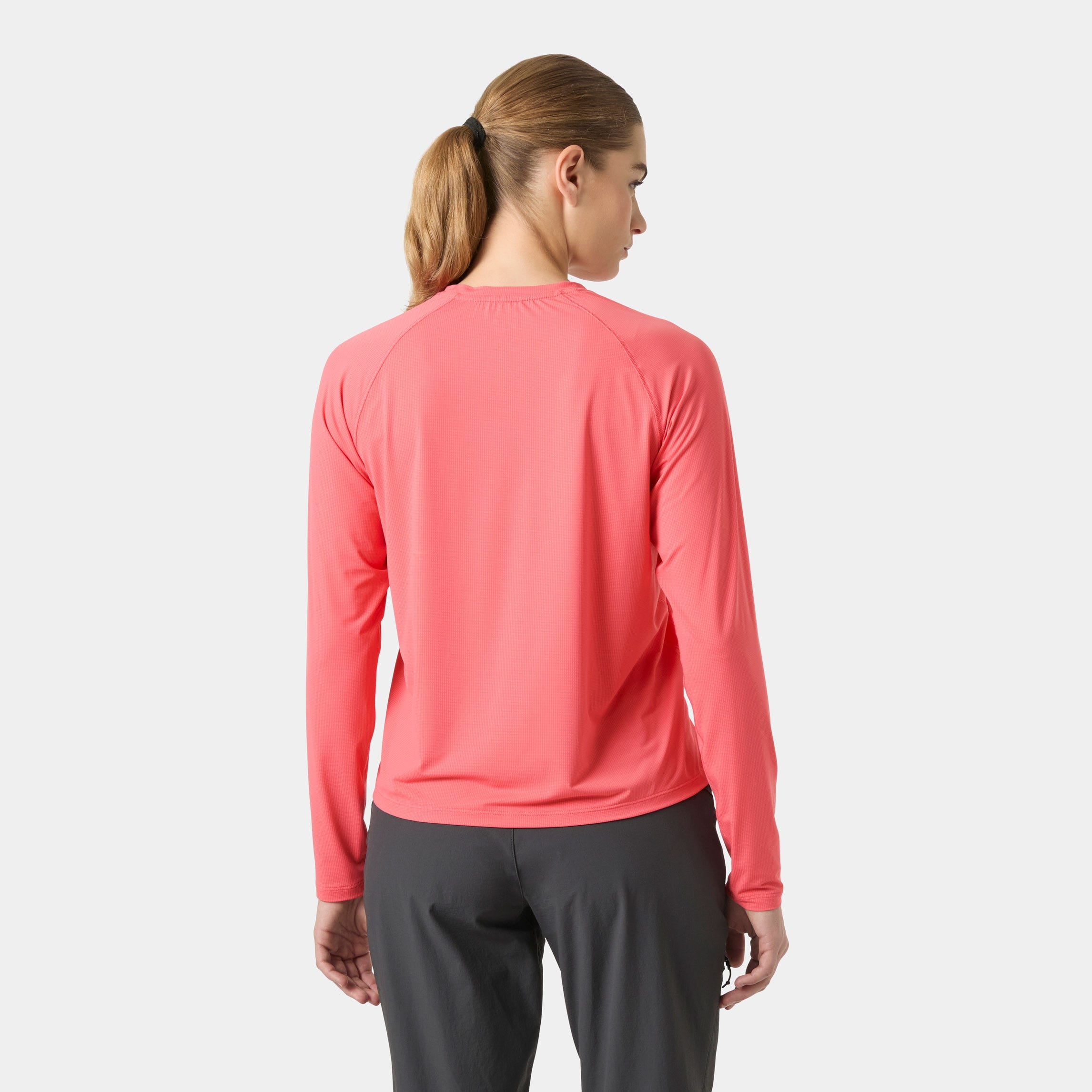 Women's Shine Long Sleeve Crew - 098 SUNSET PINK