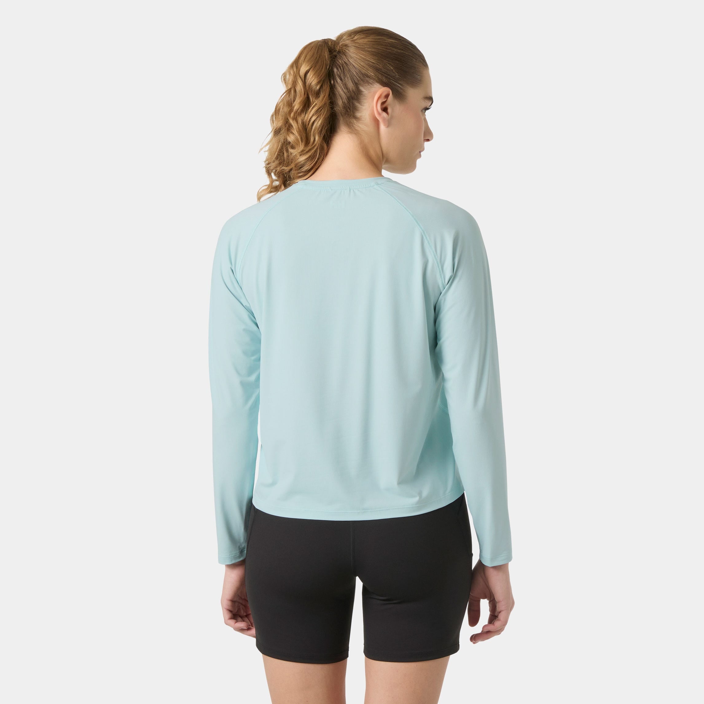 Women's Shine Long Sleeve Crew - 537 BARELY BLUE