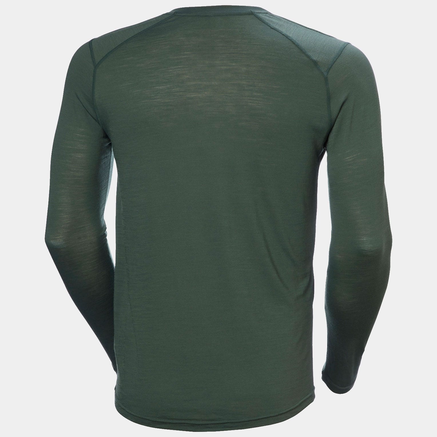 Men's HH Durawool Long Sleeve Henley - 390 JUNGLE GREEN