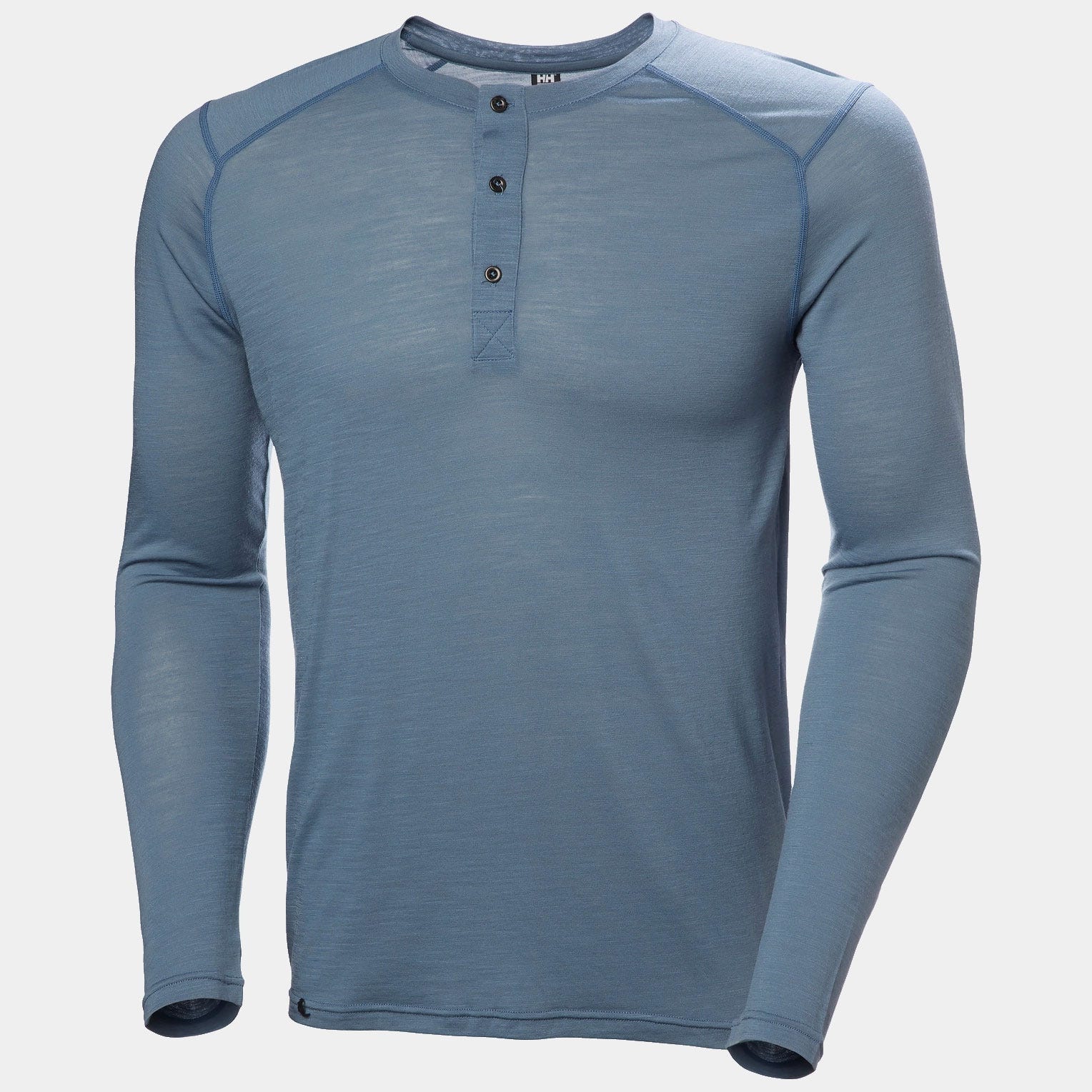 Men's HH Durawool Long Sleeve Henley - 601 WASHED NAVY