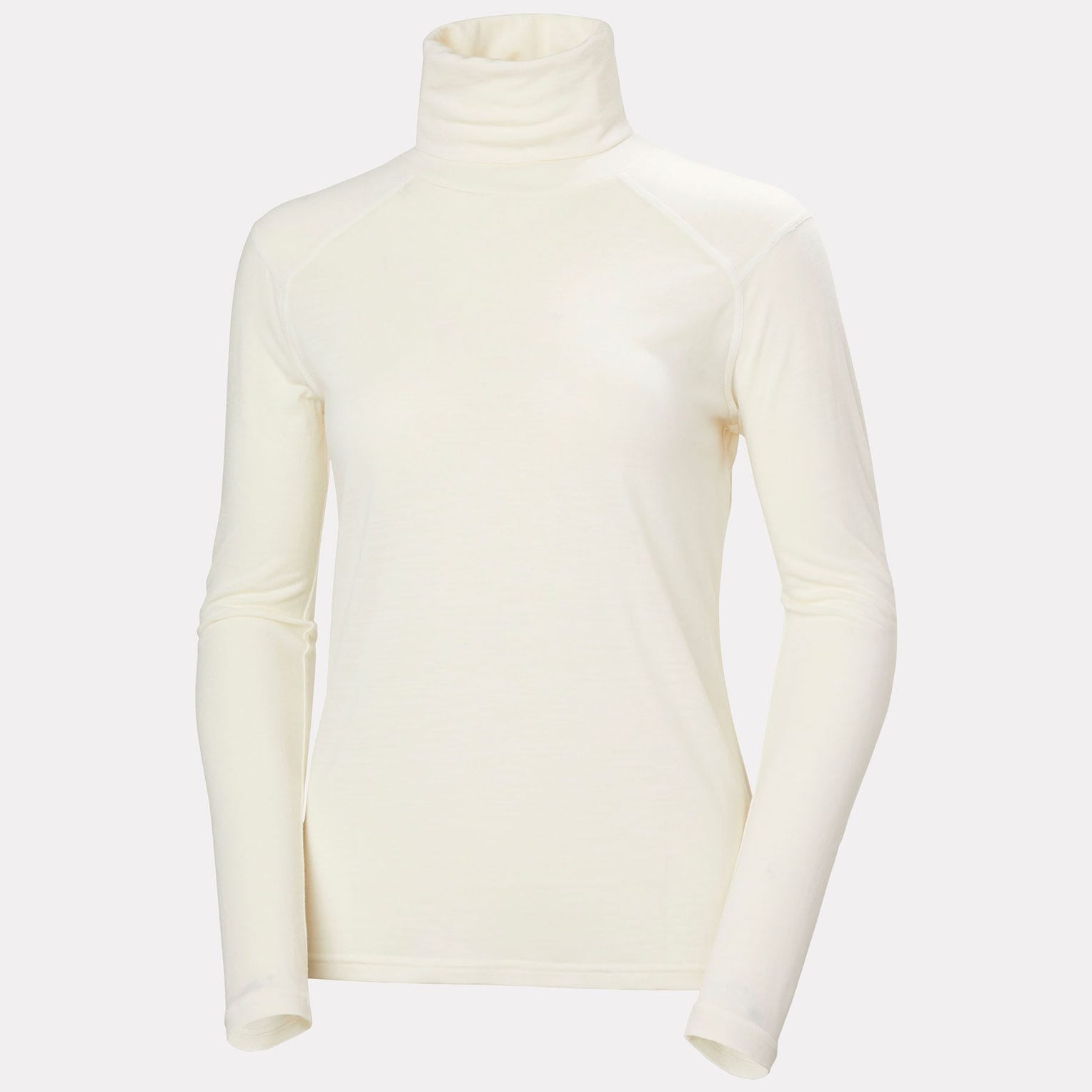 Women's HH Durawool High Neck Long Sleeve - 047 SNOW