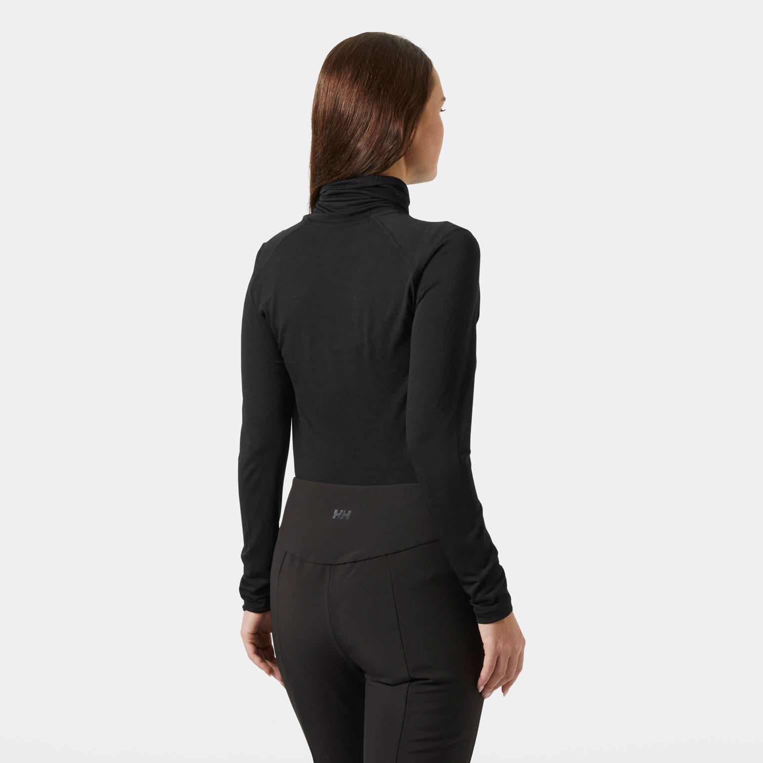 Women's HH Durawool High Neck Long Sleeve - 990 BLACK
