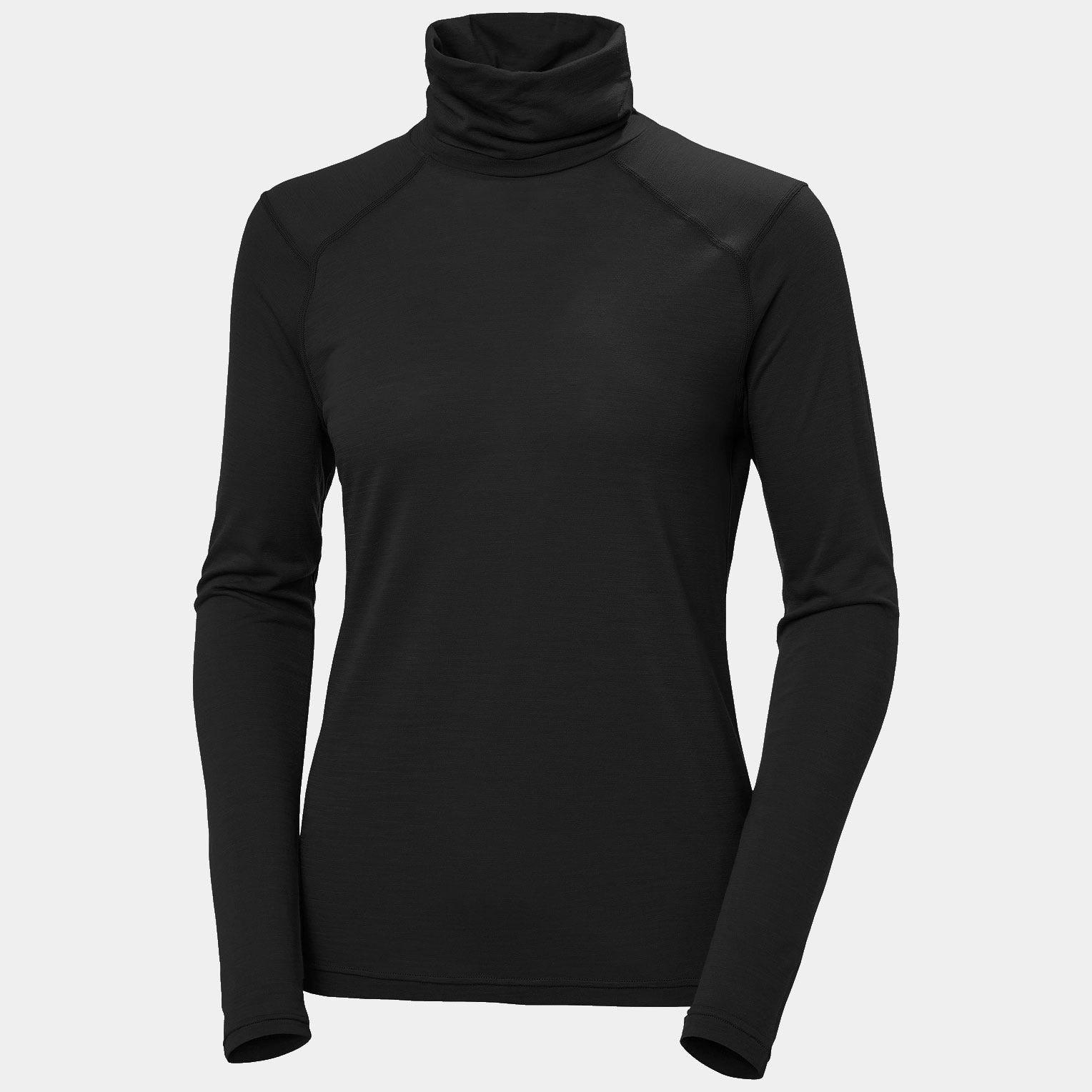 Women's HH Durawool High Neck Long Sleeve - 990 BLACK