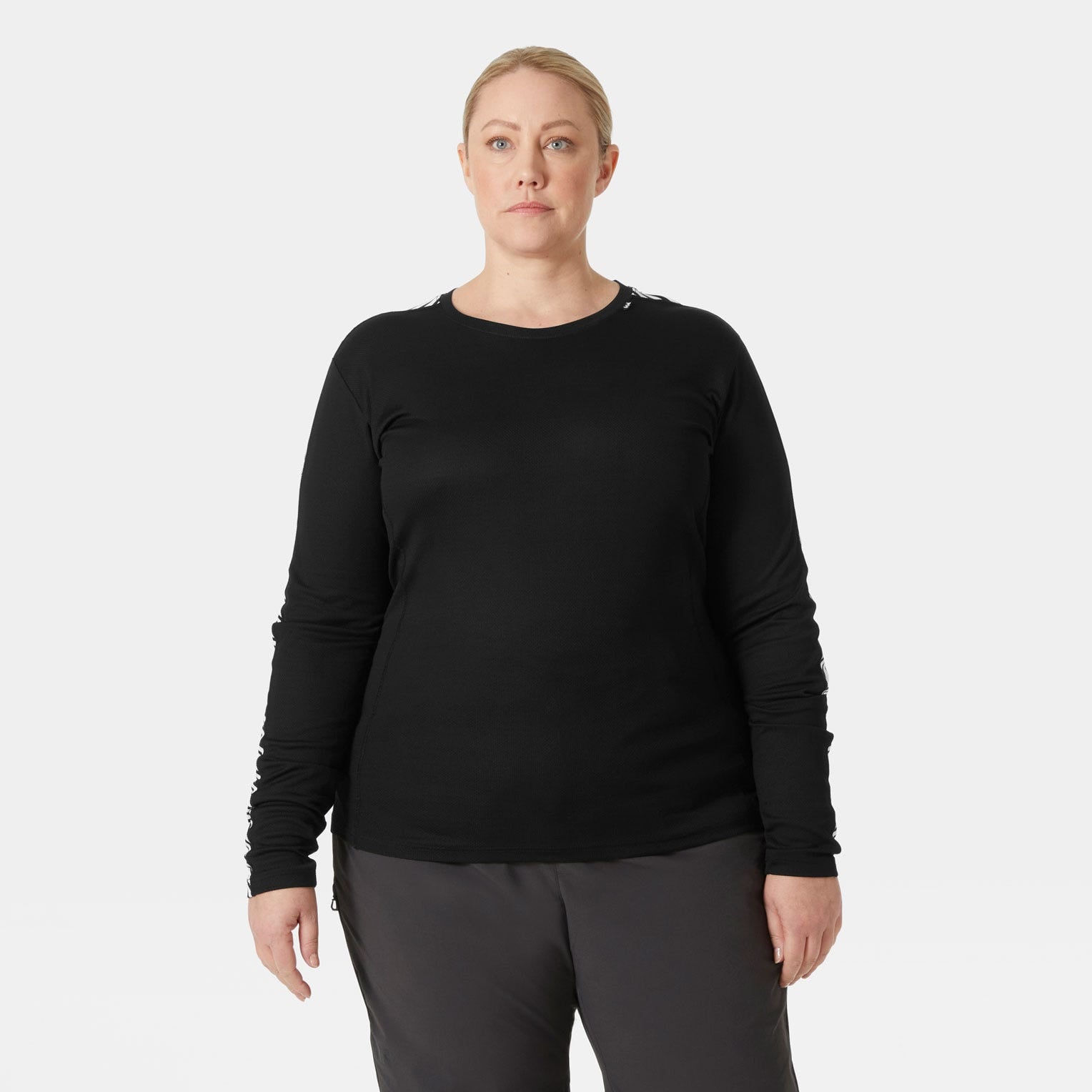 Women’s HH LIFA® Long-Sleeve Crew Base Layer - 990 BLACK