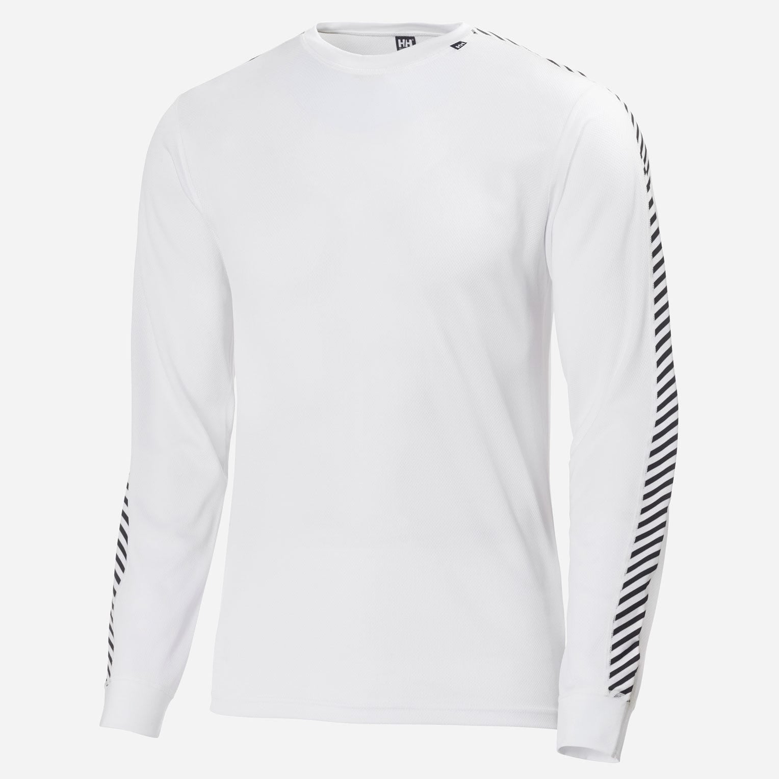 Men's HH LIFA® Stripe Long-Sleeve Crew Base Layer - 001 WHITE