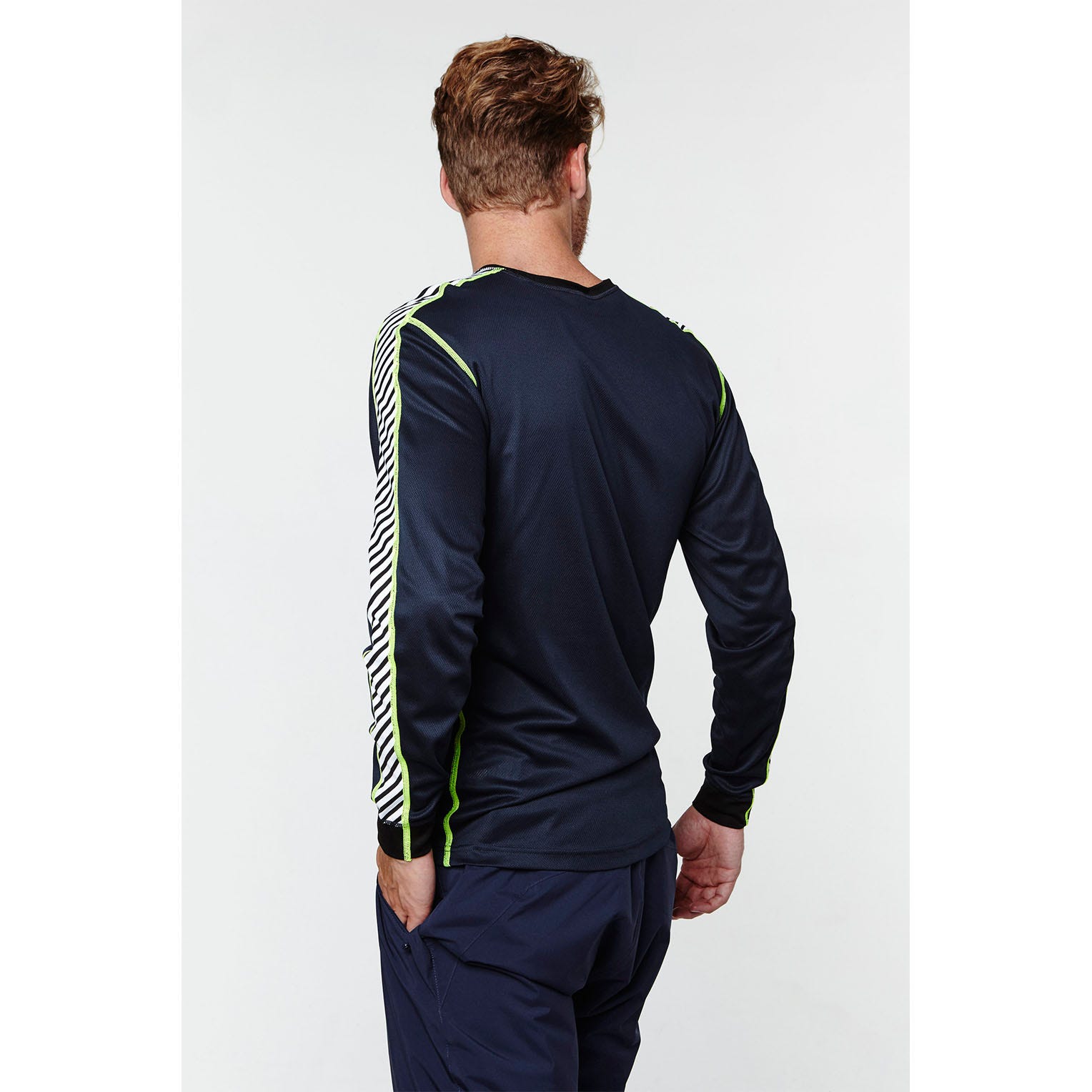 Men's HH LIFA® Stripe Long-Sleeve Crew Base Layer