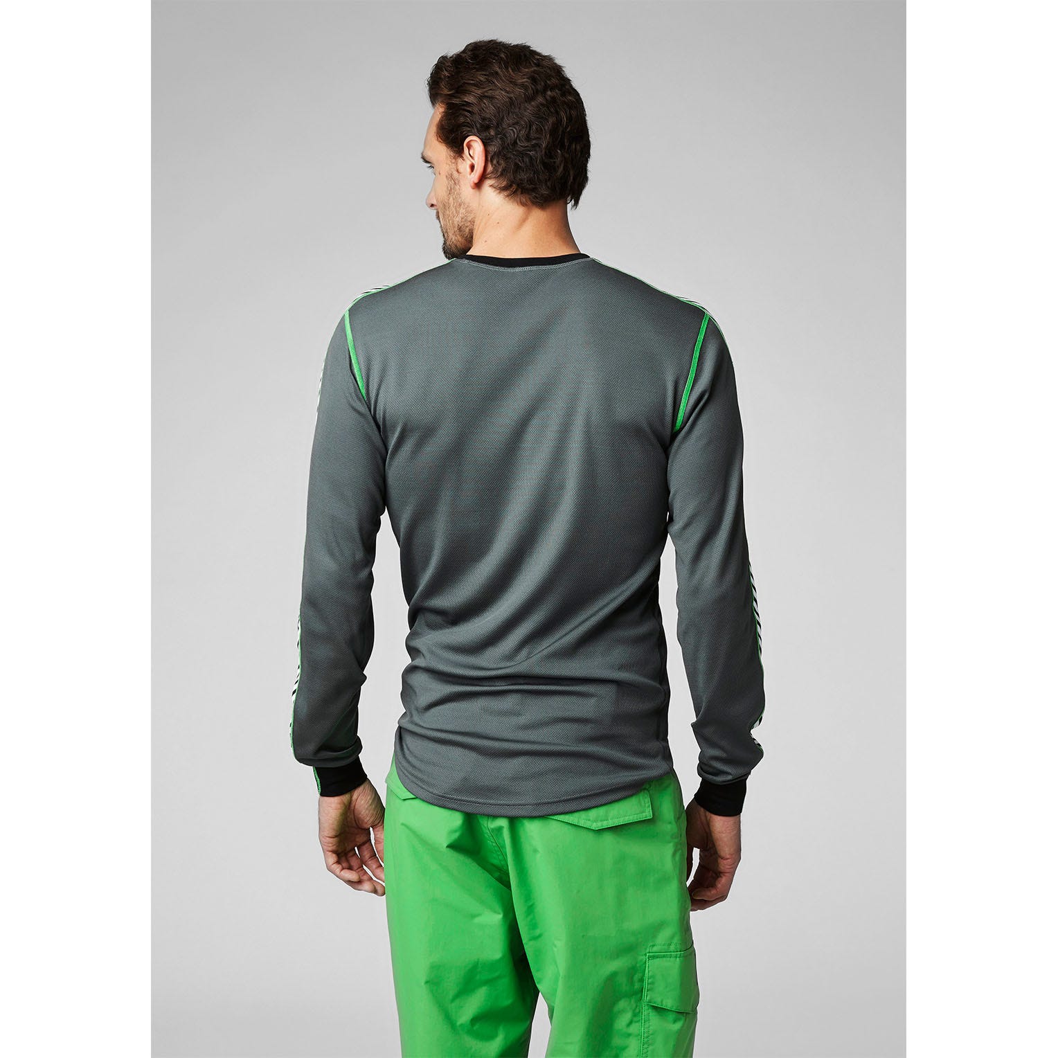 Men's HH LIFA® Stripe Long-Sleeve Crew Base Layer