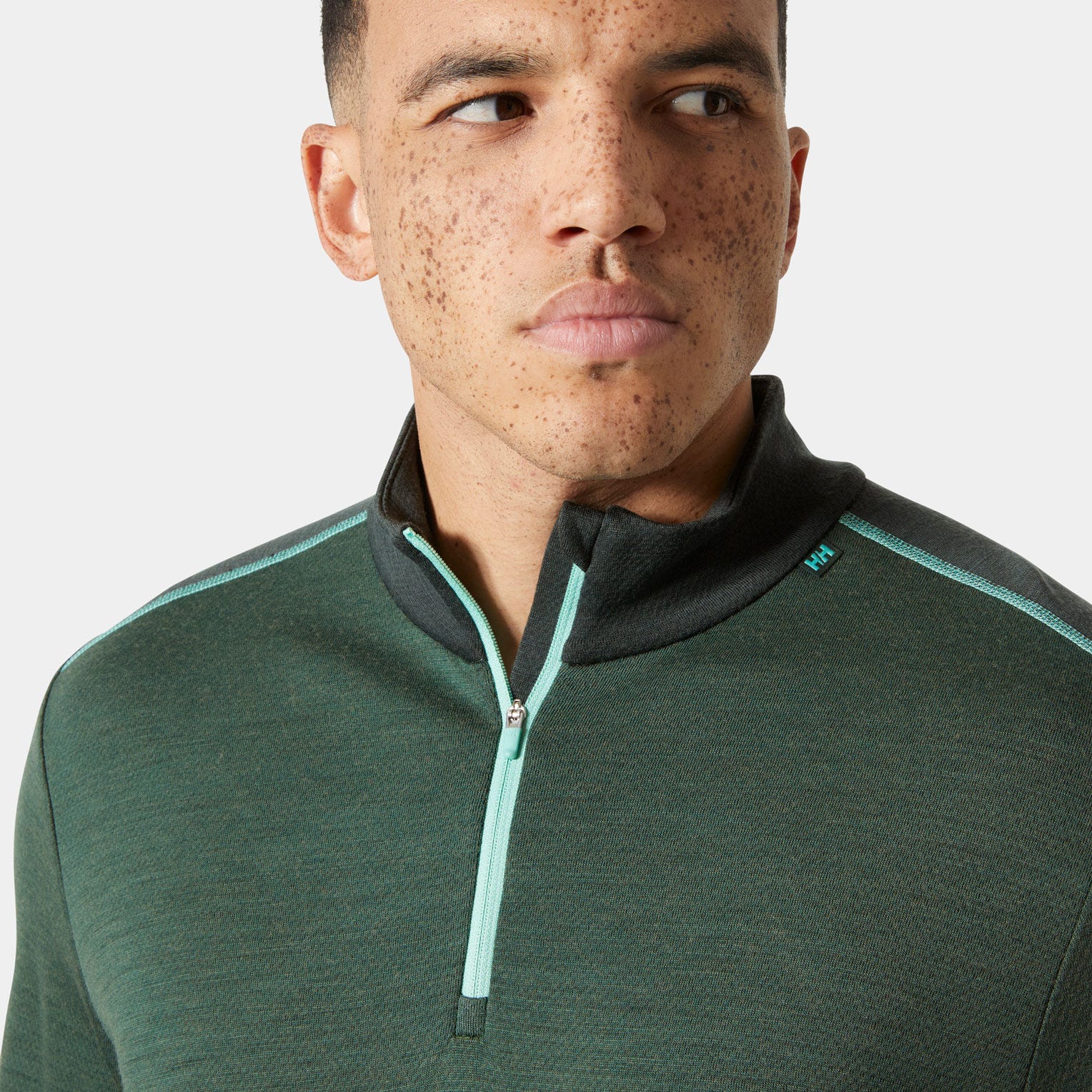 Men's LIFA® Merino Midweight Half-Zip Base Layer - 390 JUNGLE GREEN