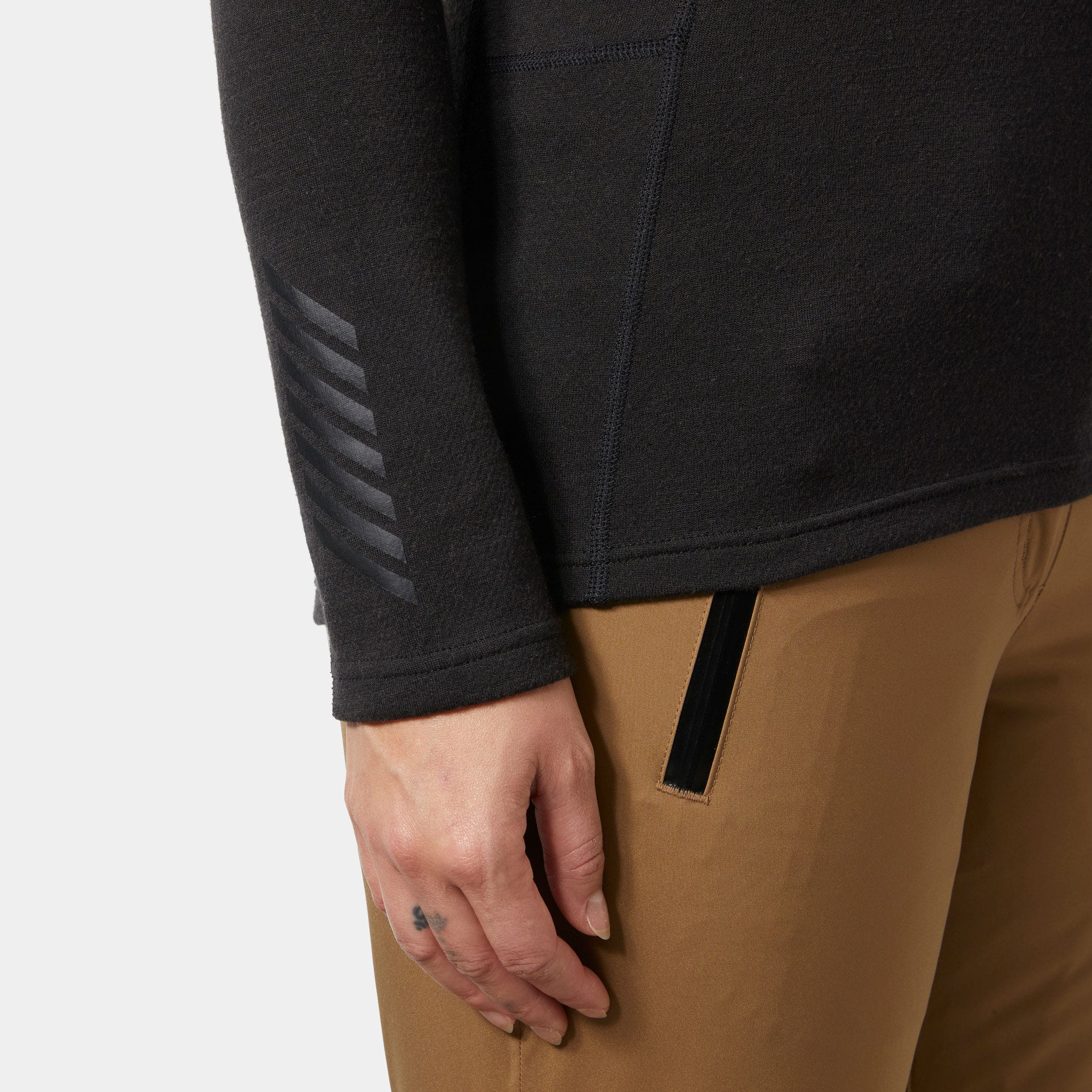 Women's LIFA® Merino Midweight Half-Zip Base Layer - 990 BLACK