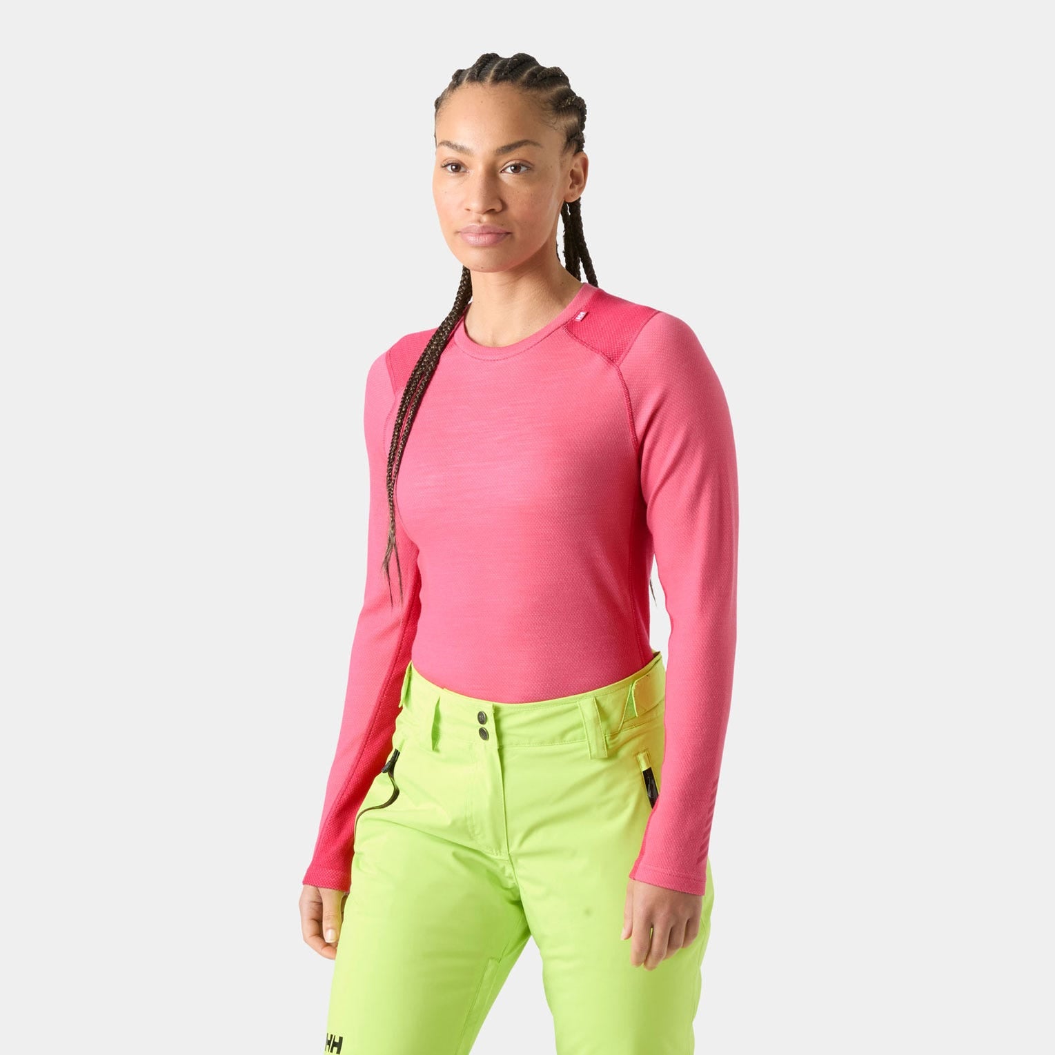 Women's LIFA® Merino Midweight Crew Base Layer - 074 HOT PINK