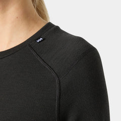 Women's LIFA® Merino Midweight Crew Base Layer - 990 BLACK