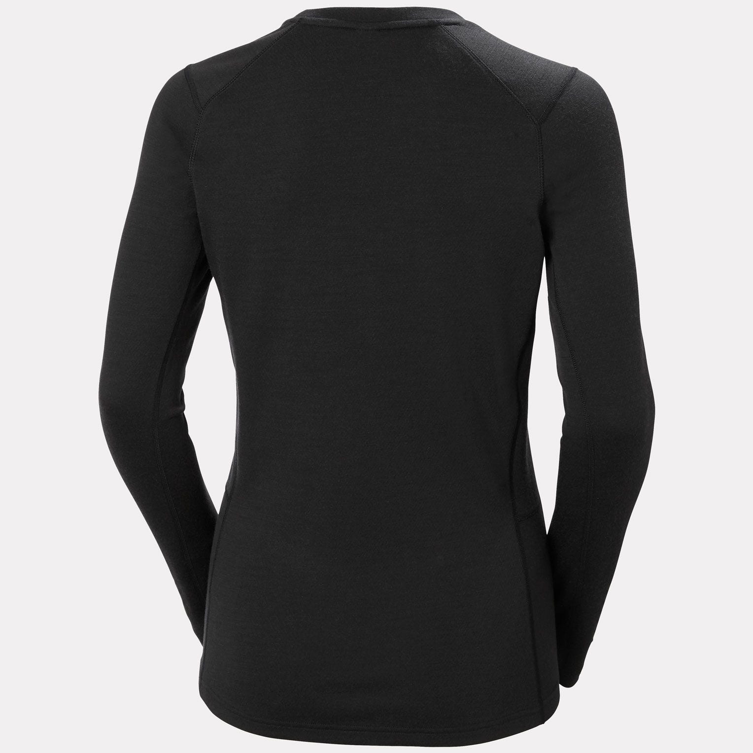 Women's LIFA® Merino Midweight Crew Base Layer - 990 BLACK