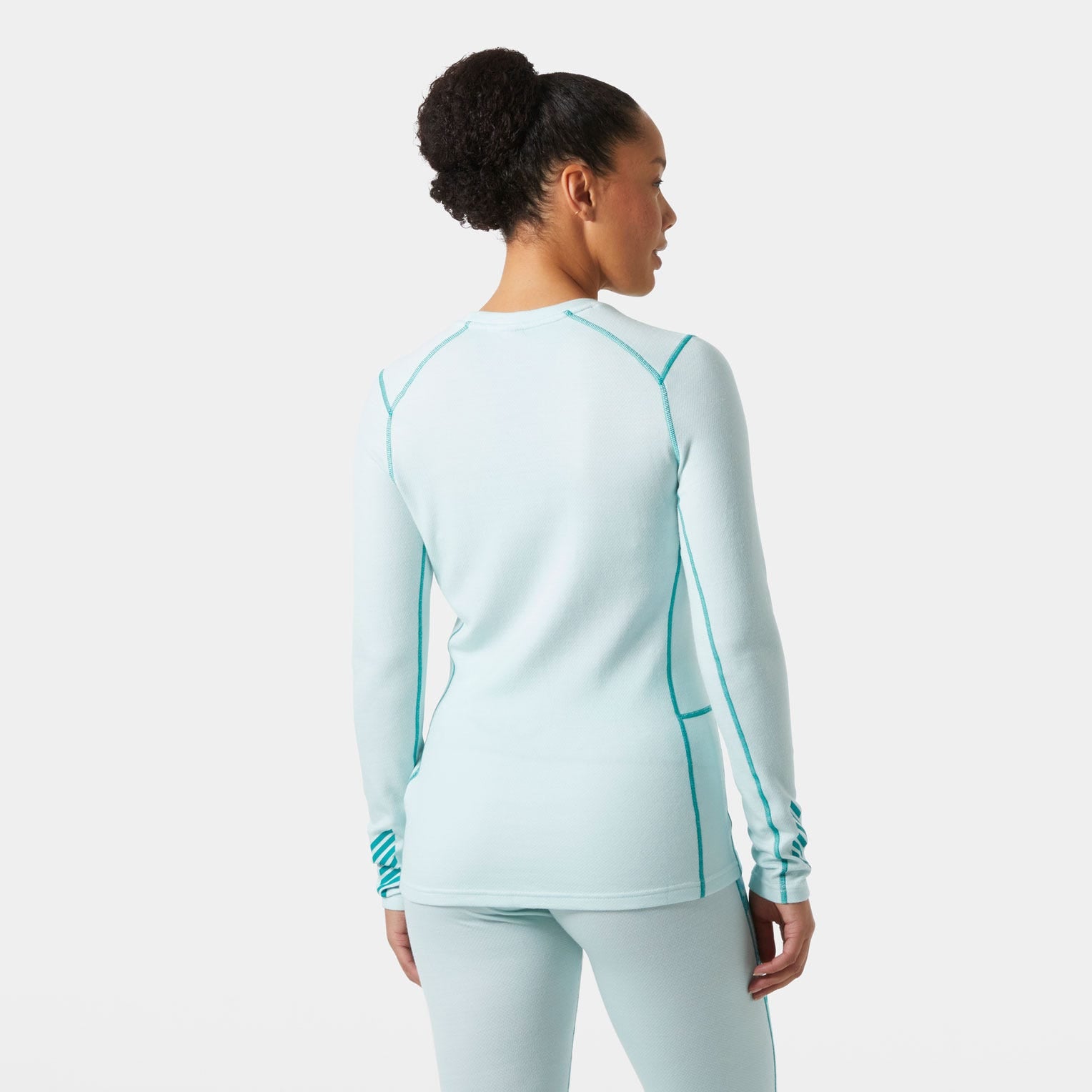 Women’s LIFA® Merino Midweight Graphic Long-Sleeve Crew Base Layer - 562 ICICLE NORDIC ROSE AOP