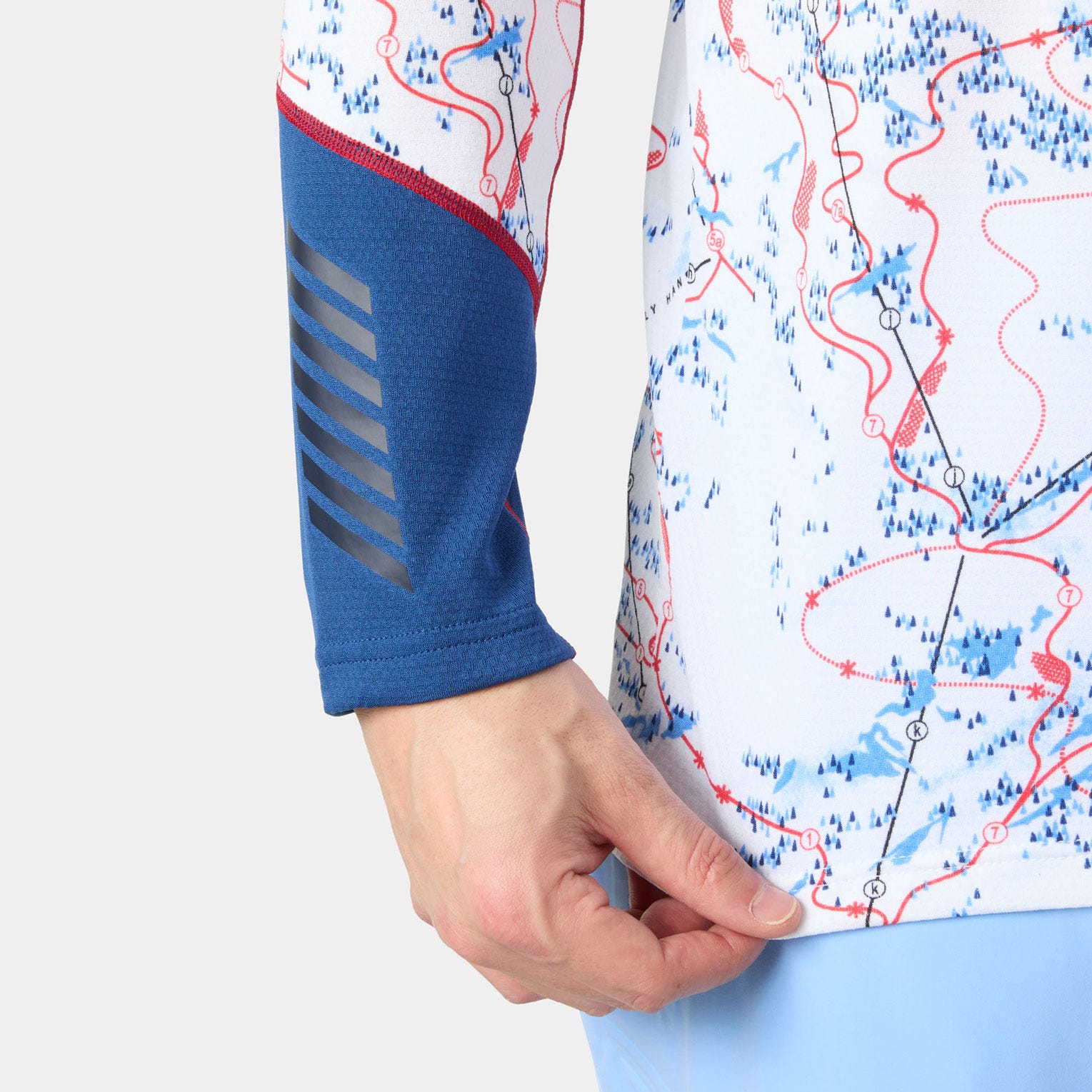 Men's LIFA® ACTIVE Crew Base Layer - 001 WHITE SLOPE