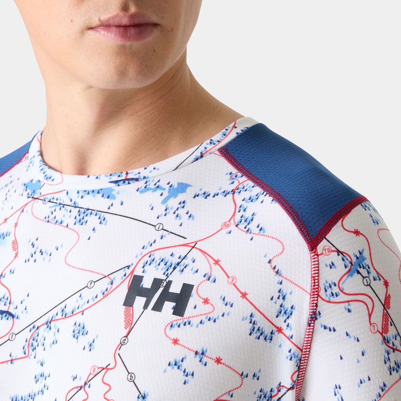 Men's LIFA® ACTIVE Crew Base Layer - 001 WHITE SLOPE