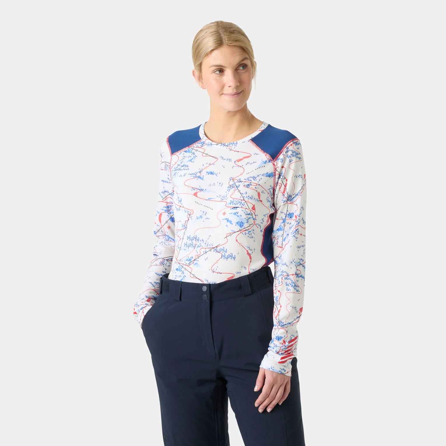 Women's LIFA® ACTIVE Crew Base Layer - 001 WHITE SLOPE