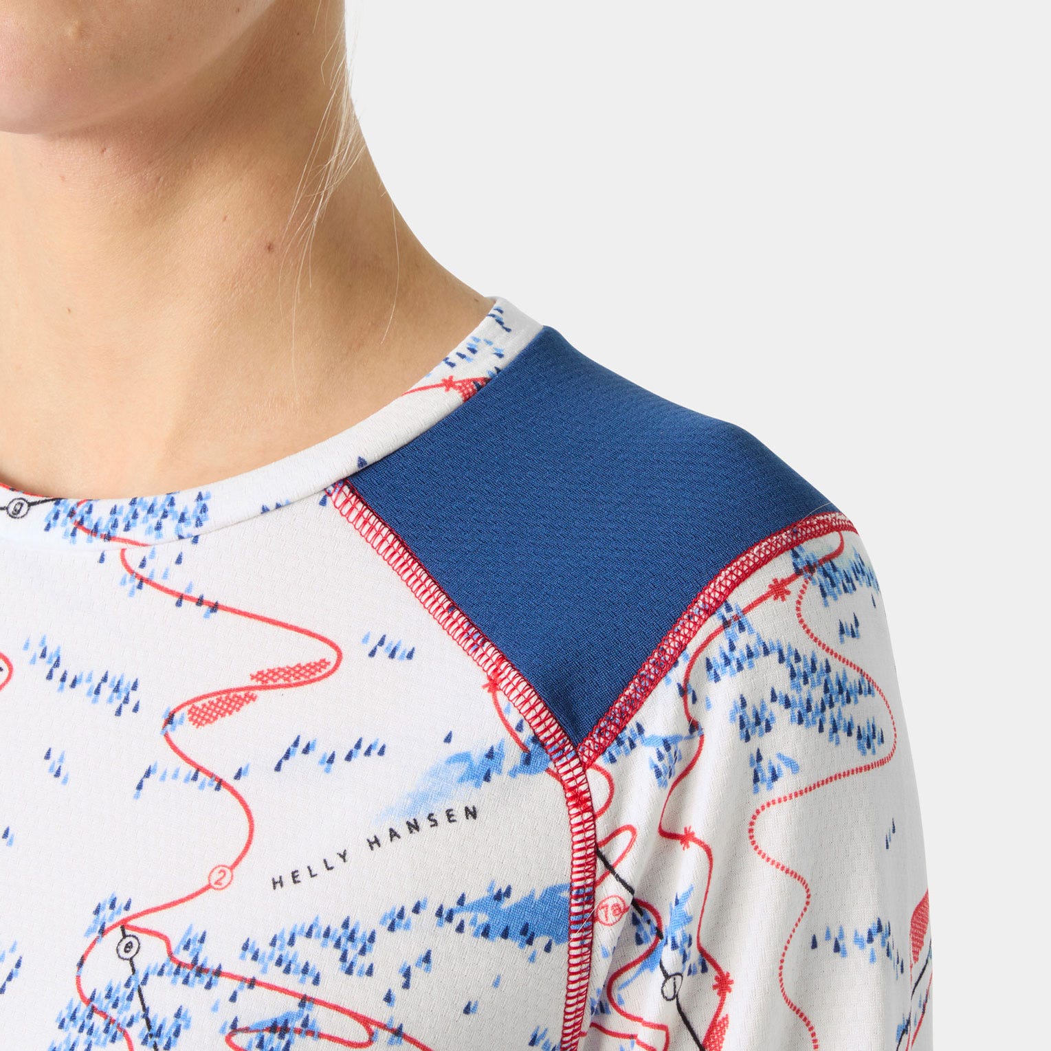 Women's LIFA® ACTIVE Crew Base Layer - 001 WHITE SLOPE