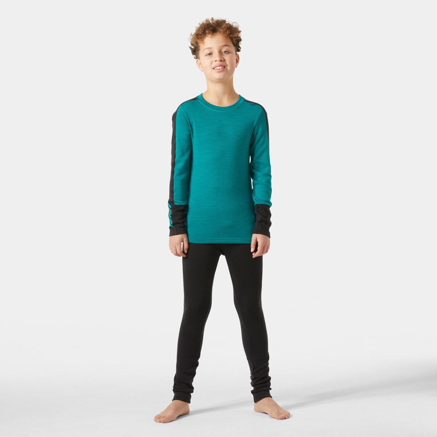 Juniors' LIFA® Merino Midweight Base Layer Set - 466 SIGNAL GREEN