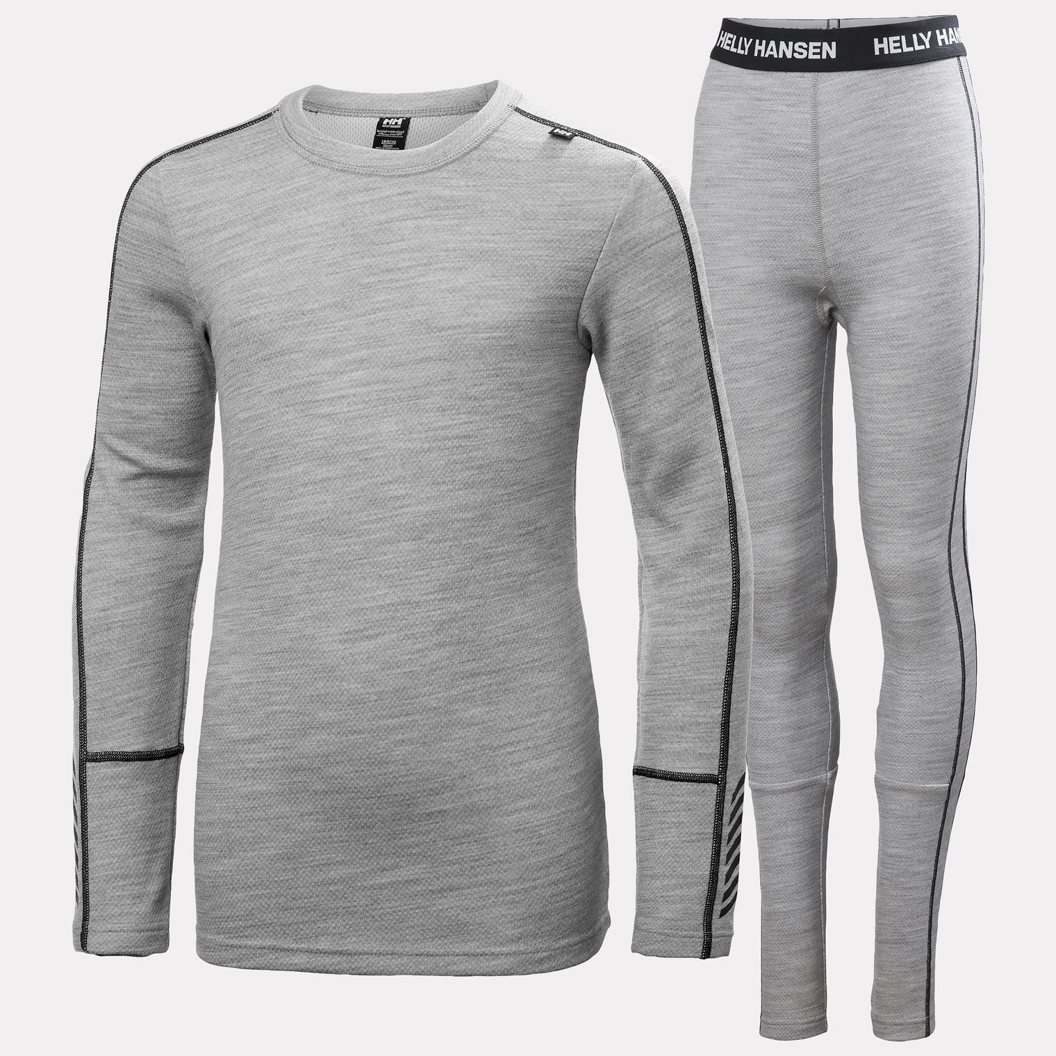 Juniors' LIFA® Merino Midweight Base Layer Set - 951 GREY MELANGE