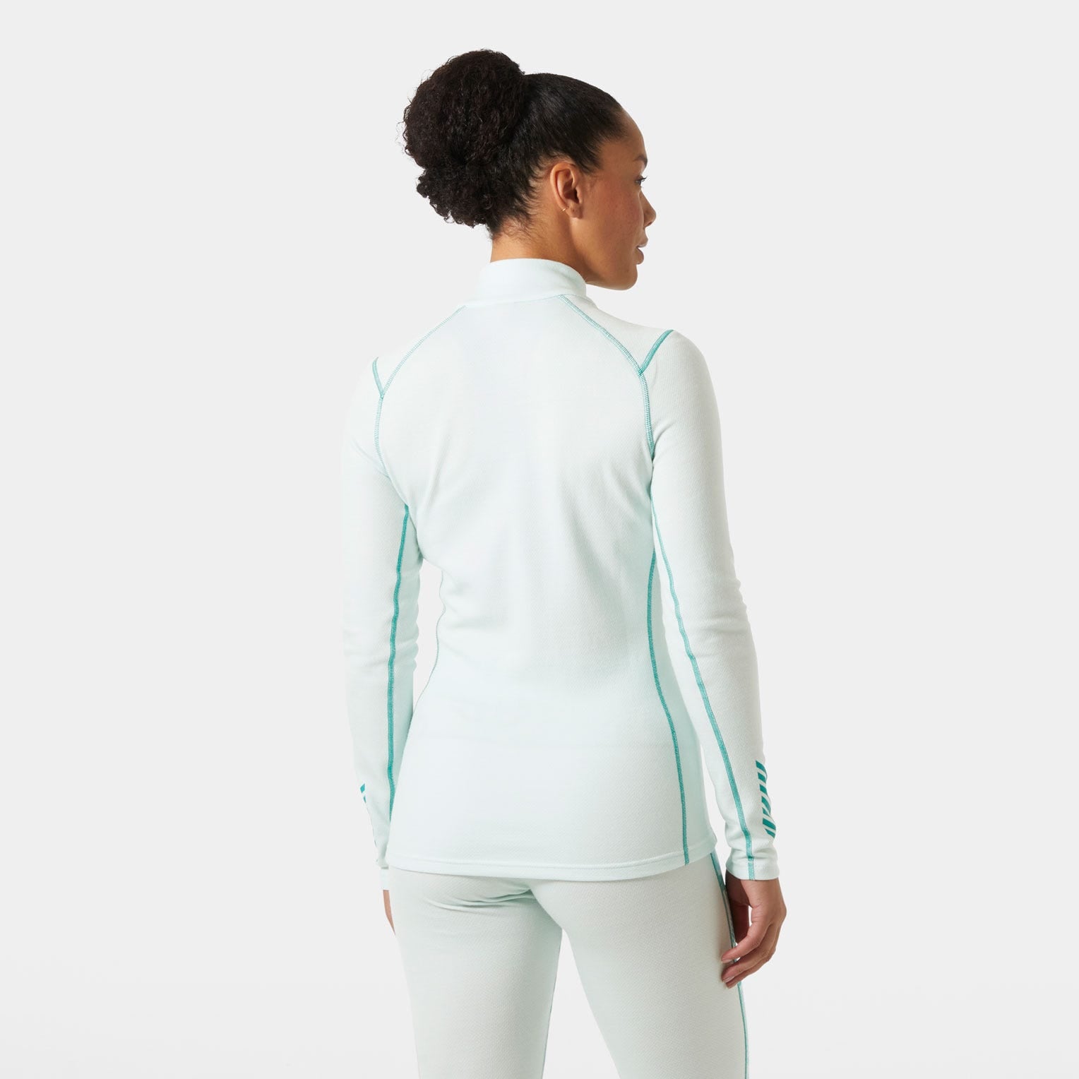 Women's LIFA® Merino Midweight Graphic Half-Zip Base Layer - 562 ICICLE NORDIC ROSE AOP