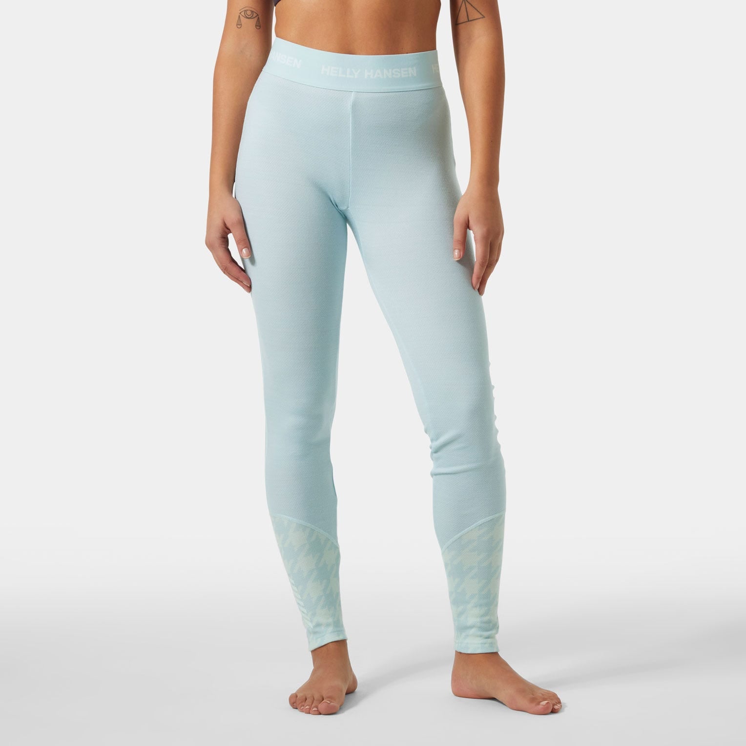Women’s Lifa Merino Midweight Graphic Base Layer Pants - 537 BARELY BLUE