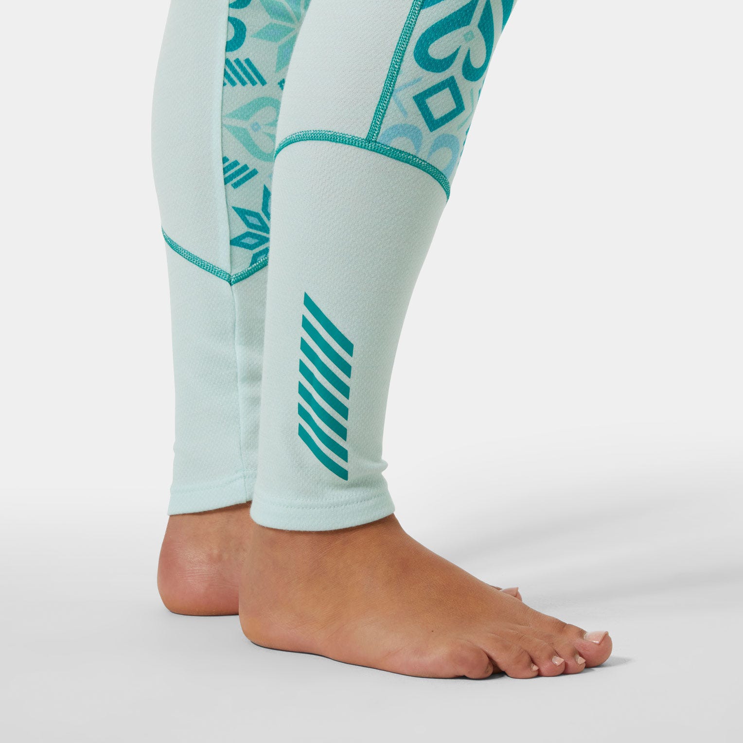 Women’s Lifa Merino Midweight Graphic Base Layer Pants - 562 ICICLE NORDIC ROSE AOP