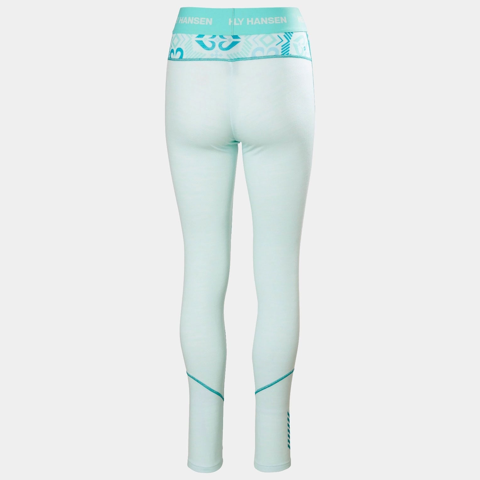 Women’s Lifa Merino Midweight Graphic Base Layer Pants - 562 ICICLE NORDIC ROSE AOP